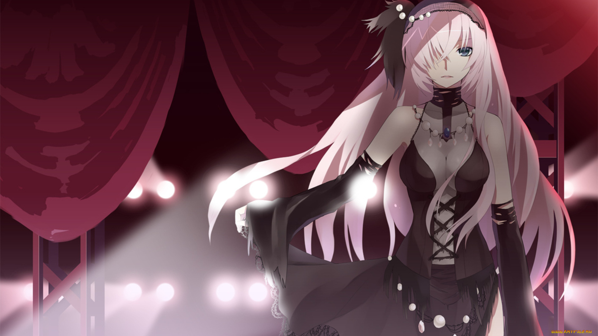 аниме, vocaloid, девушка, megurine, luka