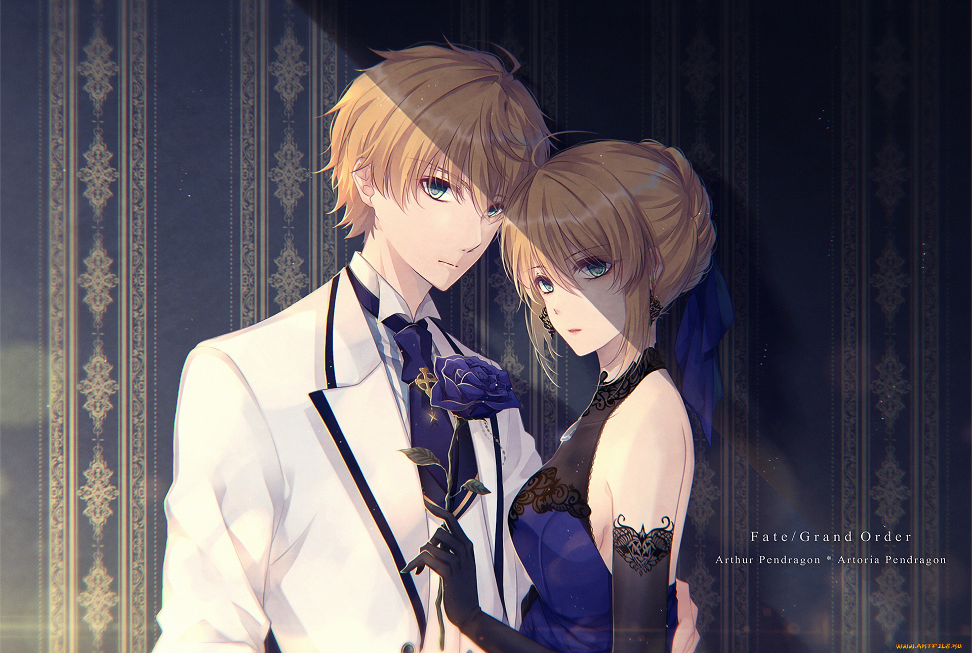 аниме, fate, stay, night, двое