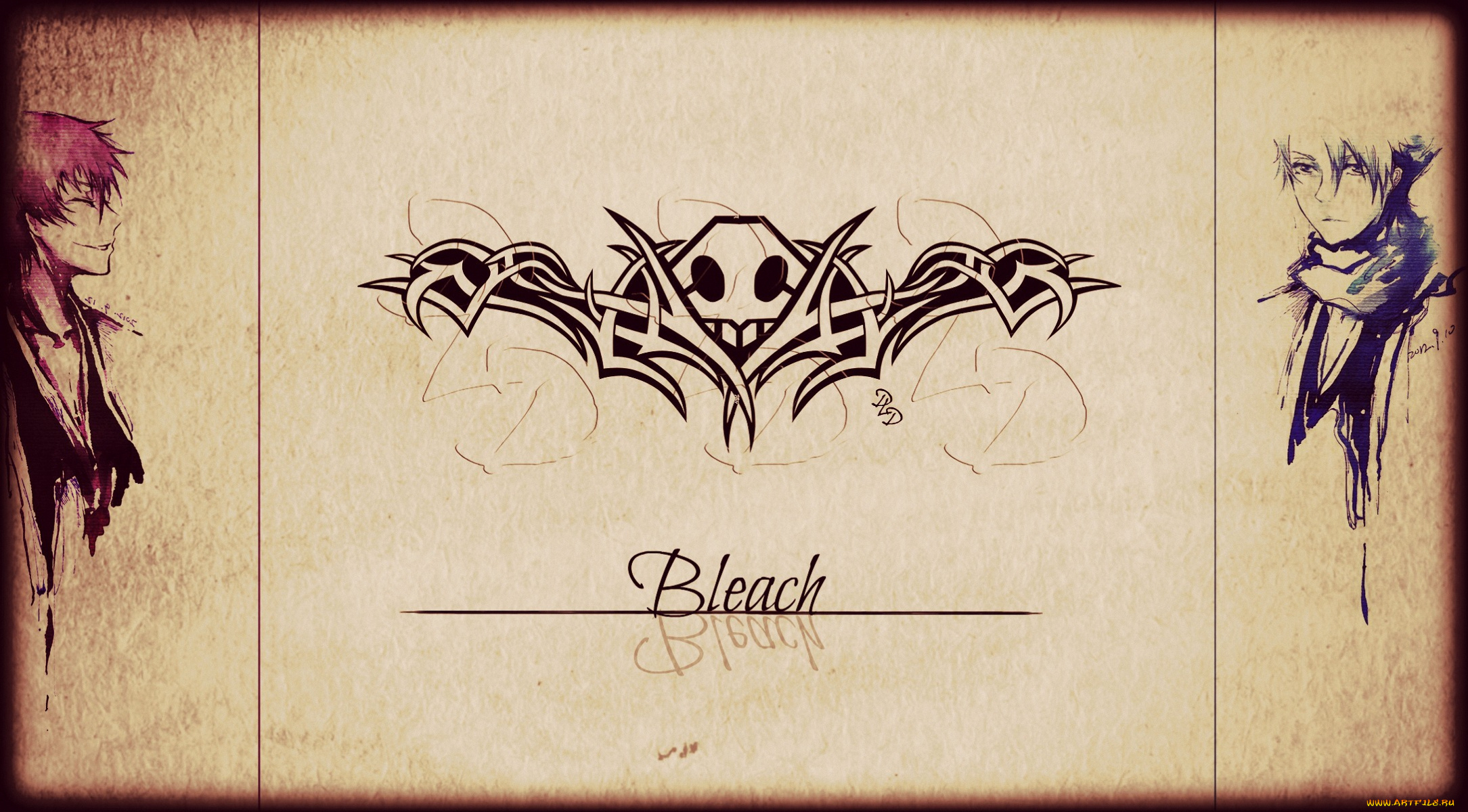 аниме, bleach, captain, gotei, 13, toshiro, hitsugaya, shinigami, gin, ichimaru