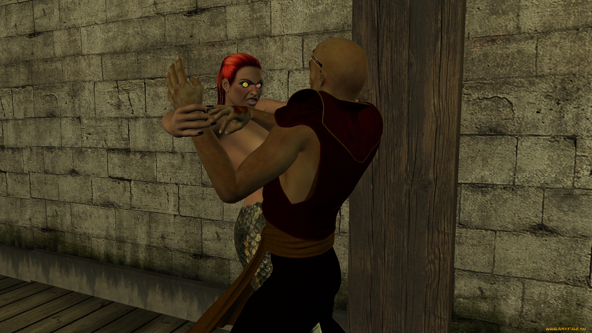 3д, графика, фантазия, , fantasy, фон, взгляд, девушка