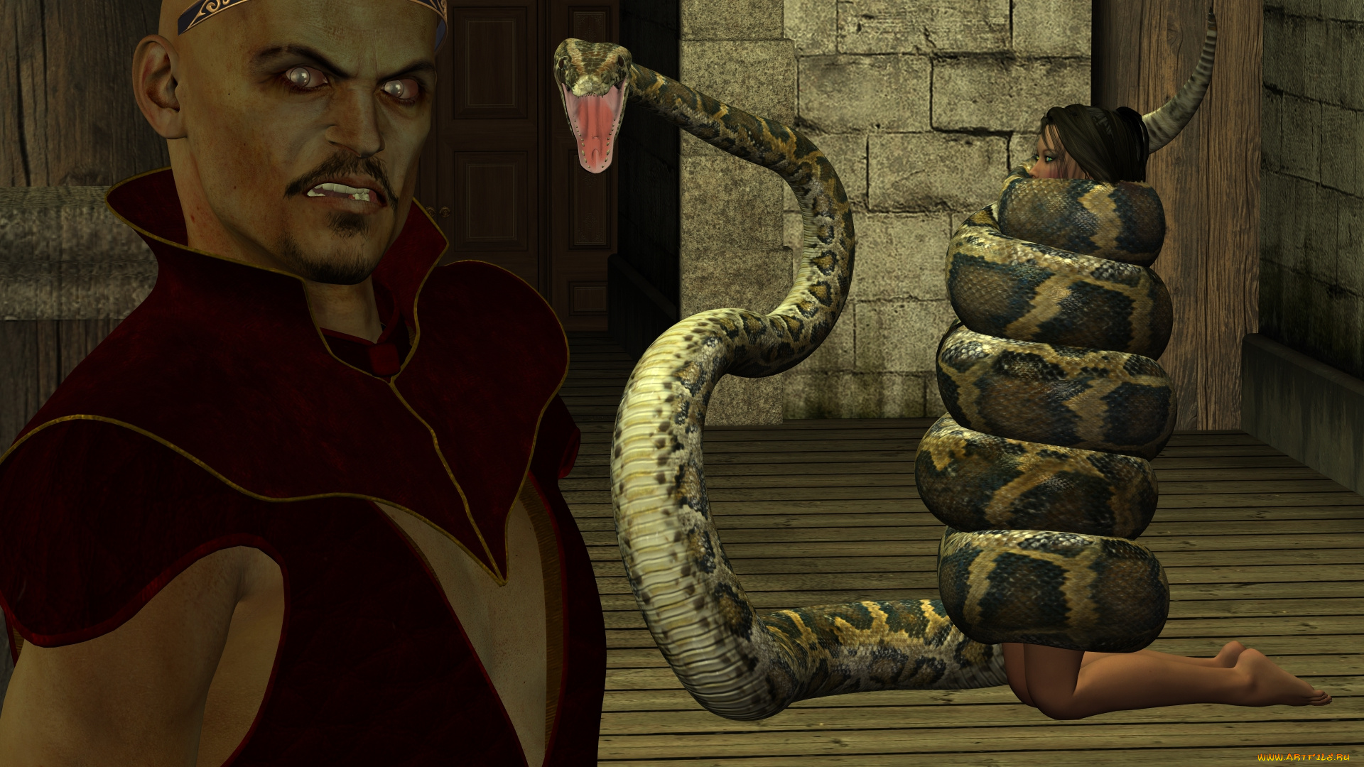 3д, графика, фантазия, , fantasy, фон, взгляд, девушка