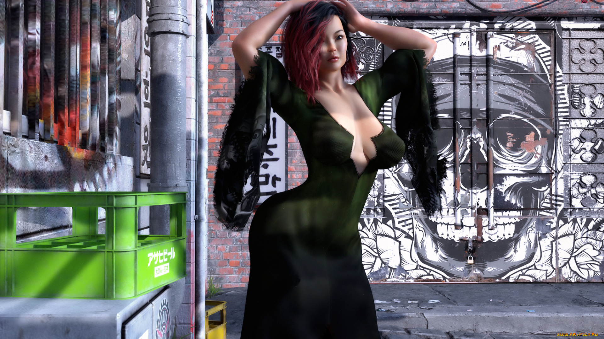 3д, графика, люди, , people, девушка, фон, взгляд