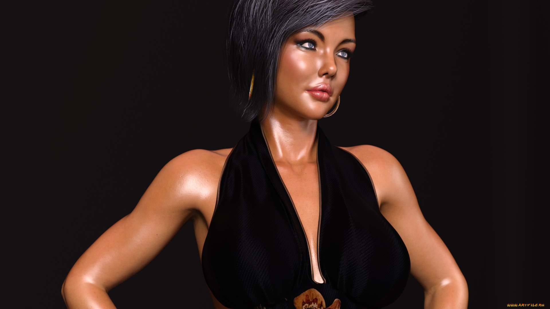 3д, графика, люди, , people, фон, взгляд, девушка