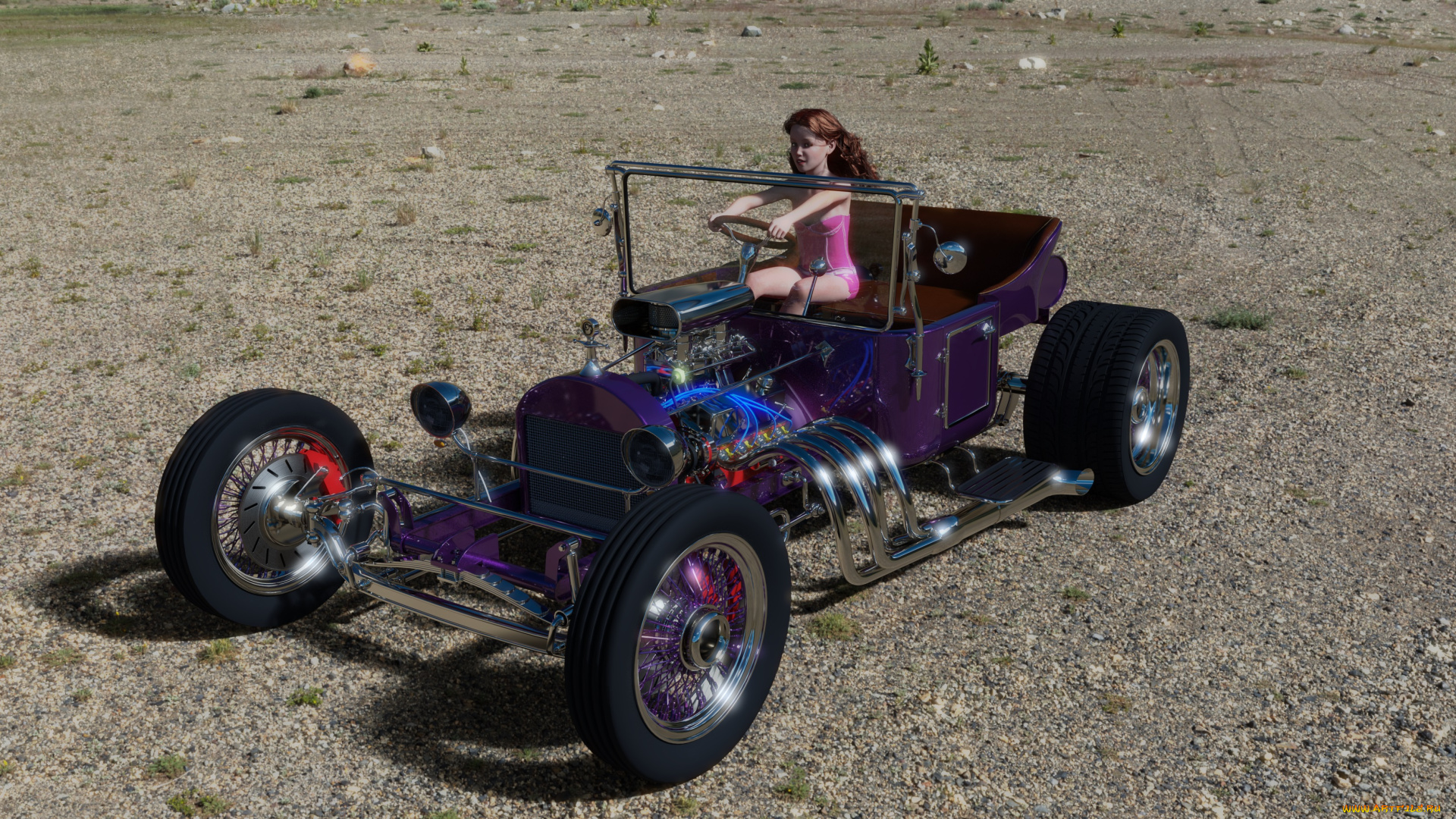 3д, графика, люди-авто, мото, , people-, car, , , moto, автомобиль, фон, взгляд, девушка