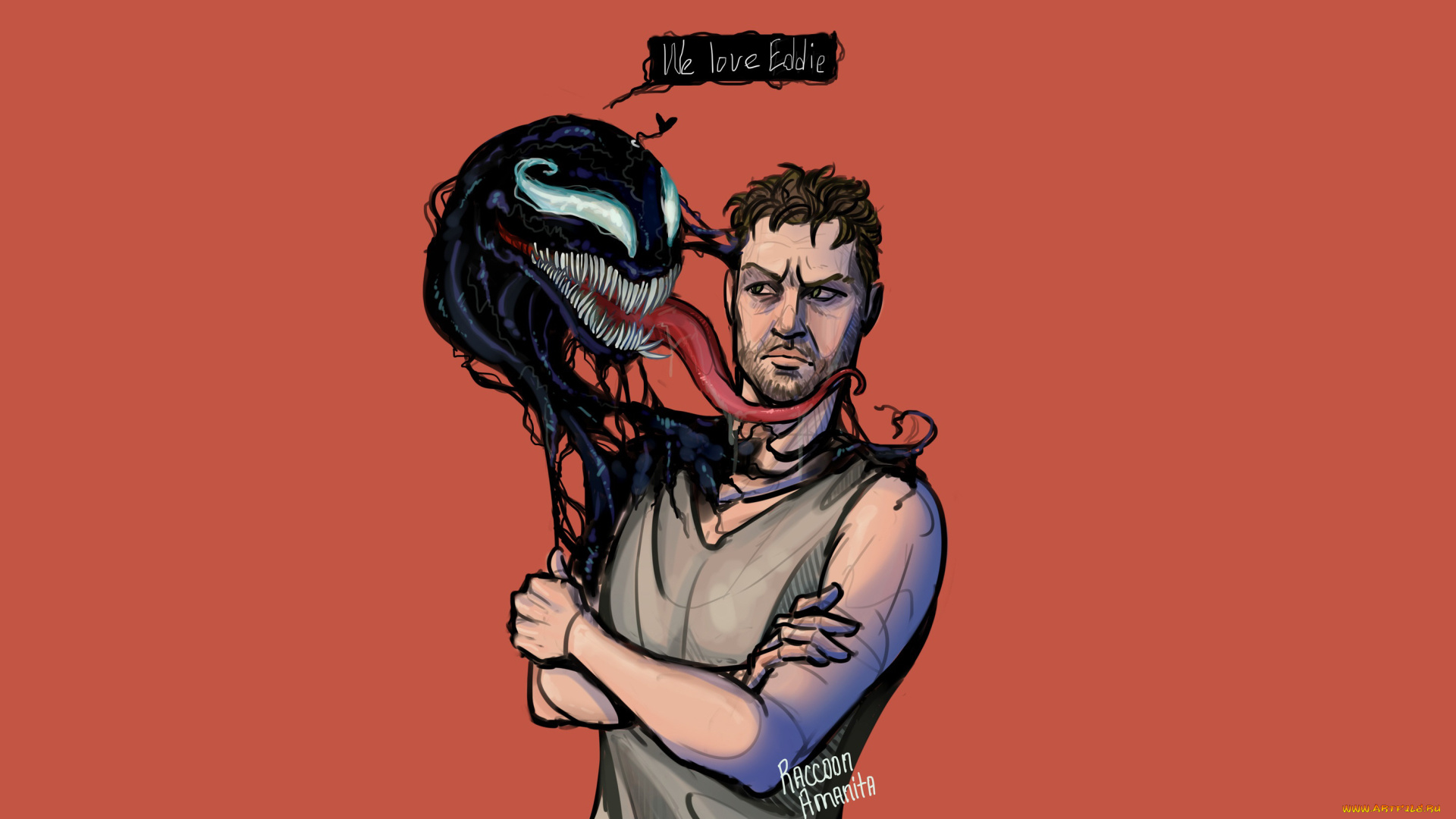 рисованное, кино, эдди, брок, веном
