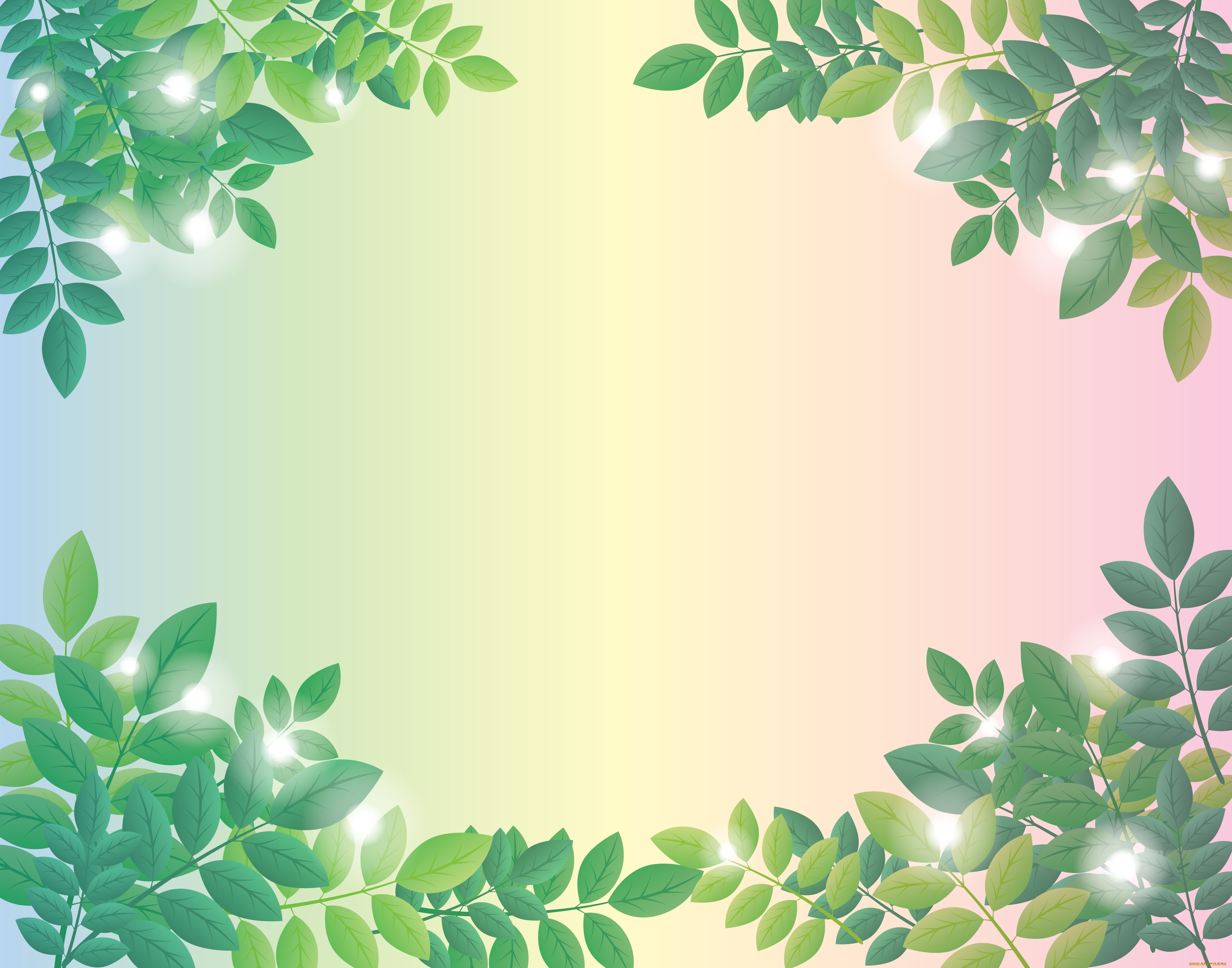 векторная, графика, природа, , nature, фон, листья