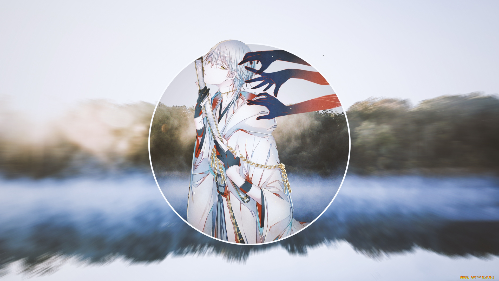 аниме, touken, ranbu, танец, мечей