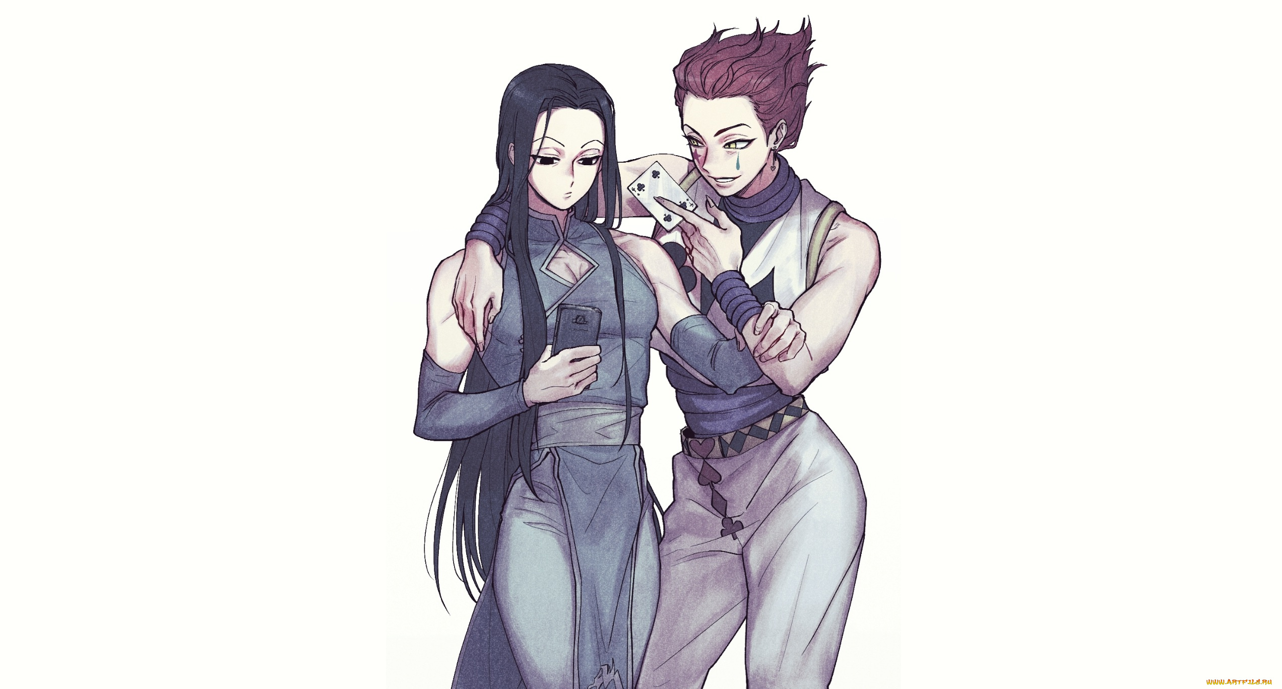 аниме, hunter, x, hunter, хисока, иллуми