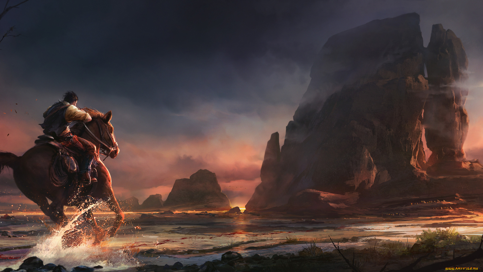 red, dead, redemption, 2, видео, игры, парень, лошадь