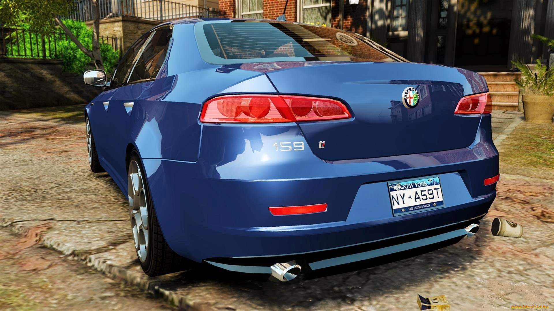 видео, игры, grand, theft, auto, iv, alfa, romeo, 169, синий