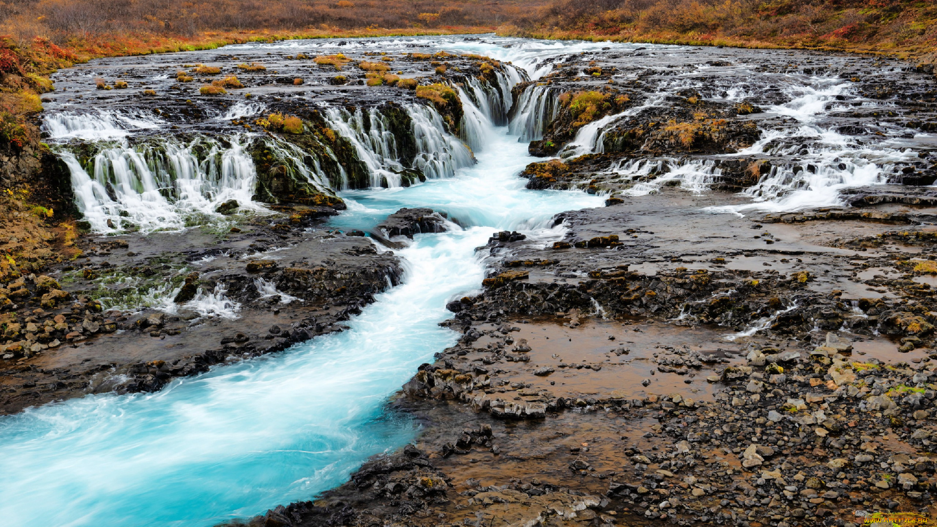 bruafoss, waterfalls, iceland, природа, водопады, bruafoss, waterfalls
