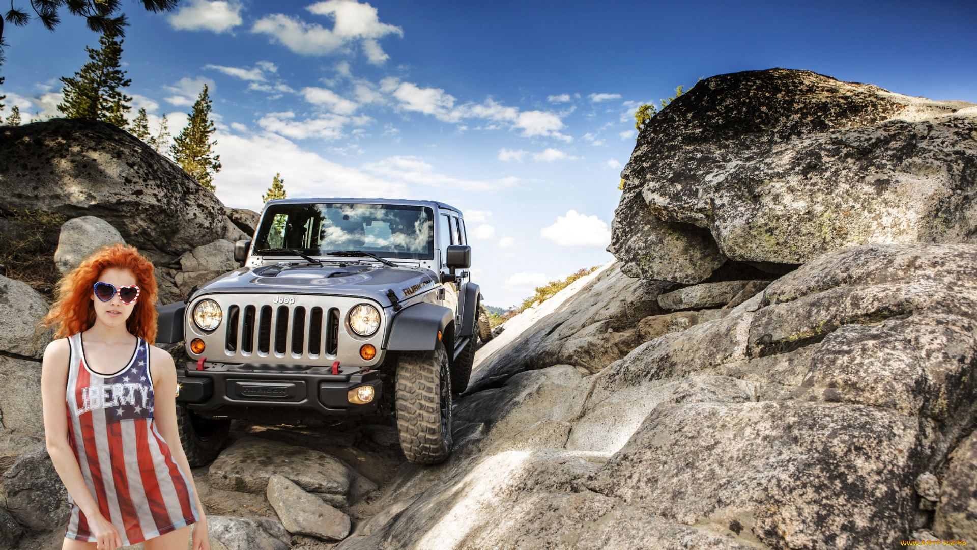 heidi, romanova, jeep, rubicon, автомобили, -авто, с, девушками, heidi, romanova, jeep, rubicon