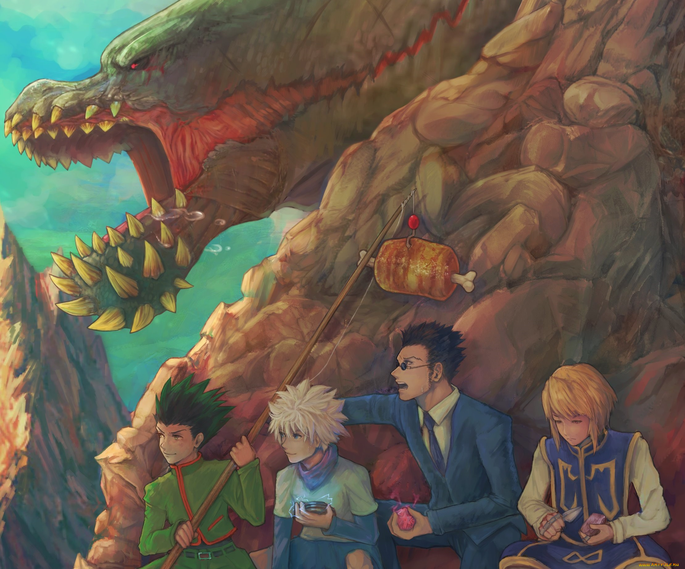 аниме, hunter, x, hunter, охота