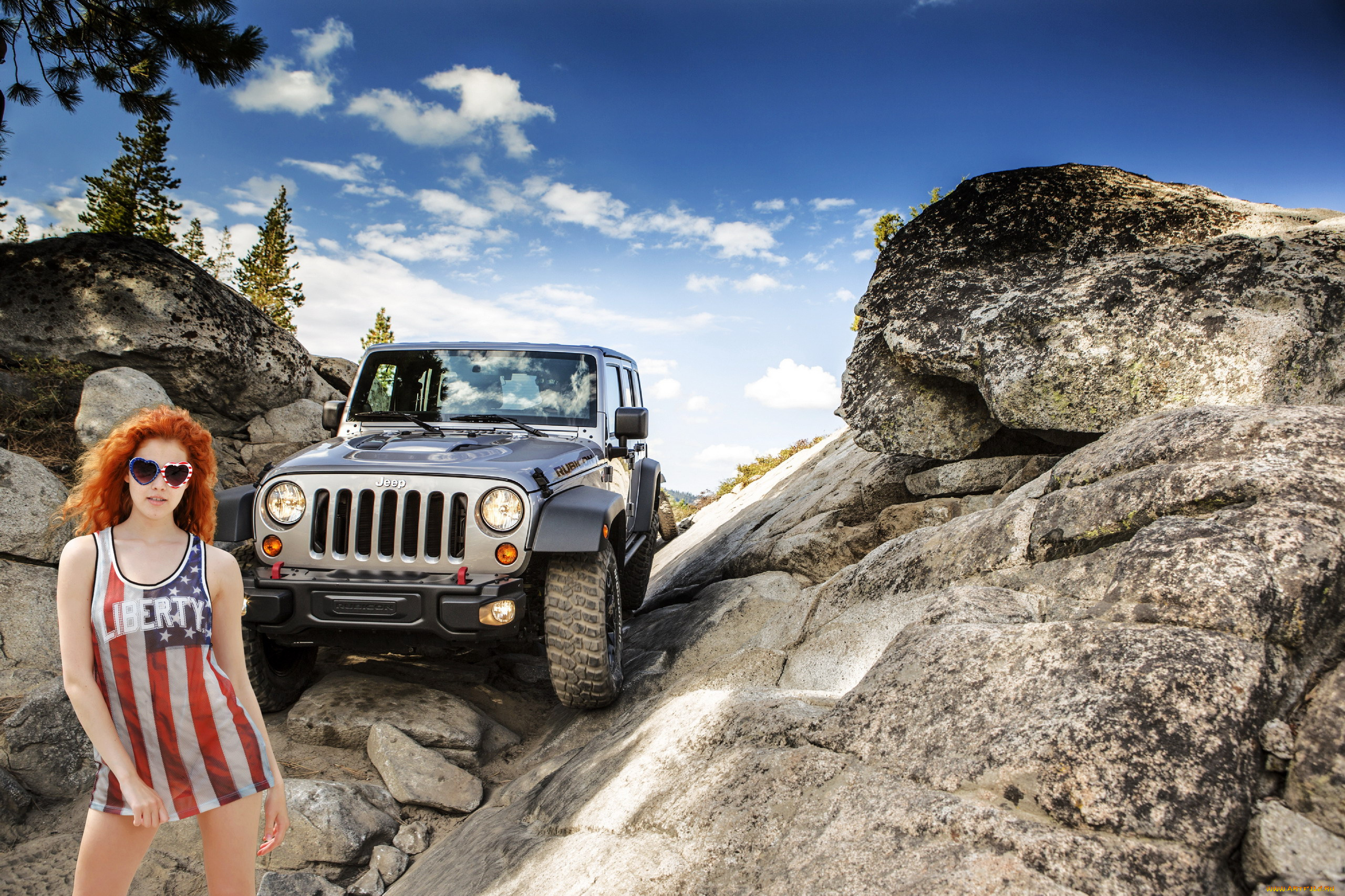 heidi, romanova, jeep, rubicon, автомобили, -авто, с, девушками, heidi, romanova, jeep, rubicon