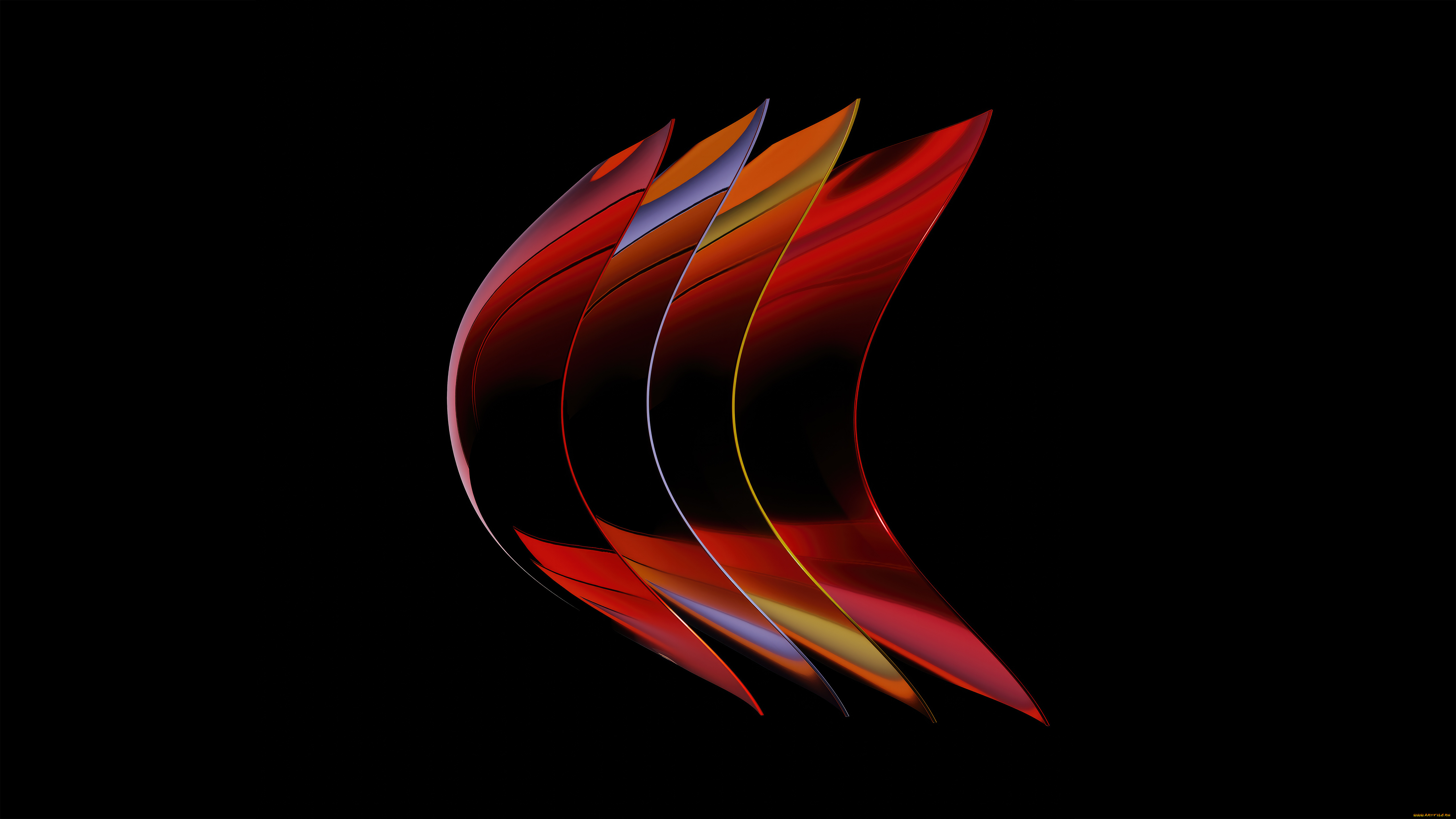 3д, графика, абстракция, , abstract, дуги