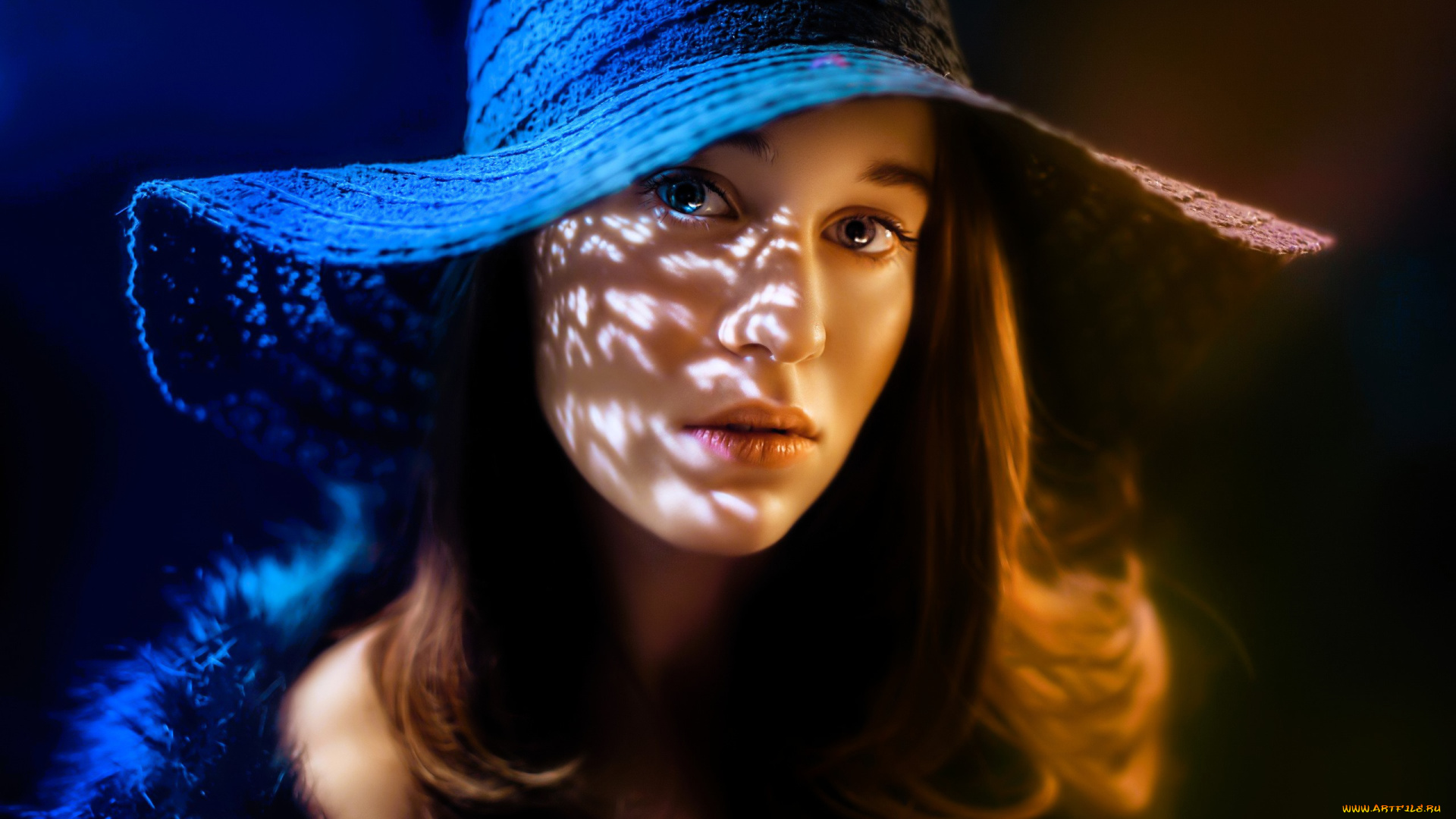 victoria, rein, девушки, -, лица, , портреты, шляпа, лицо, шатенка