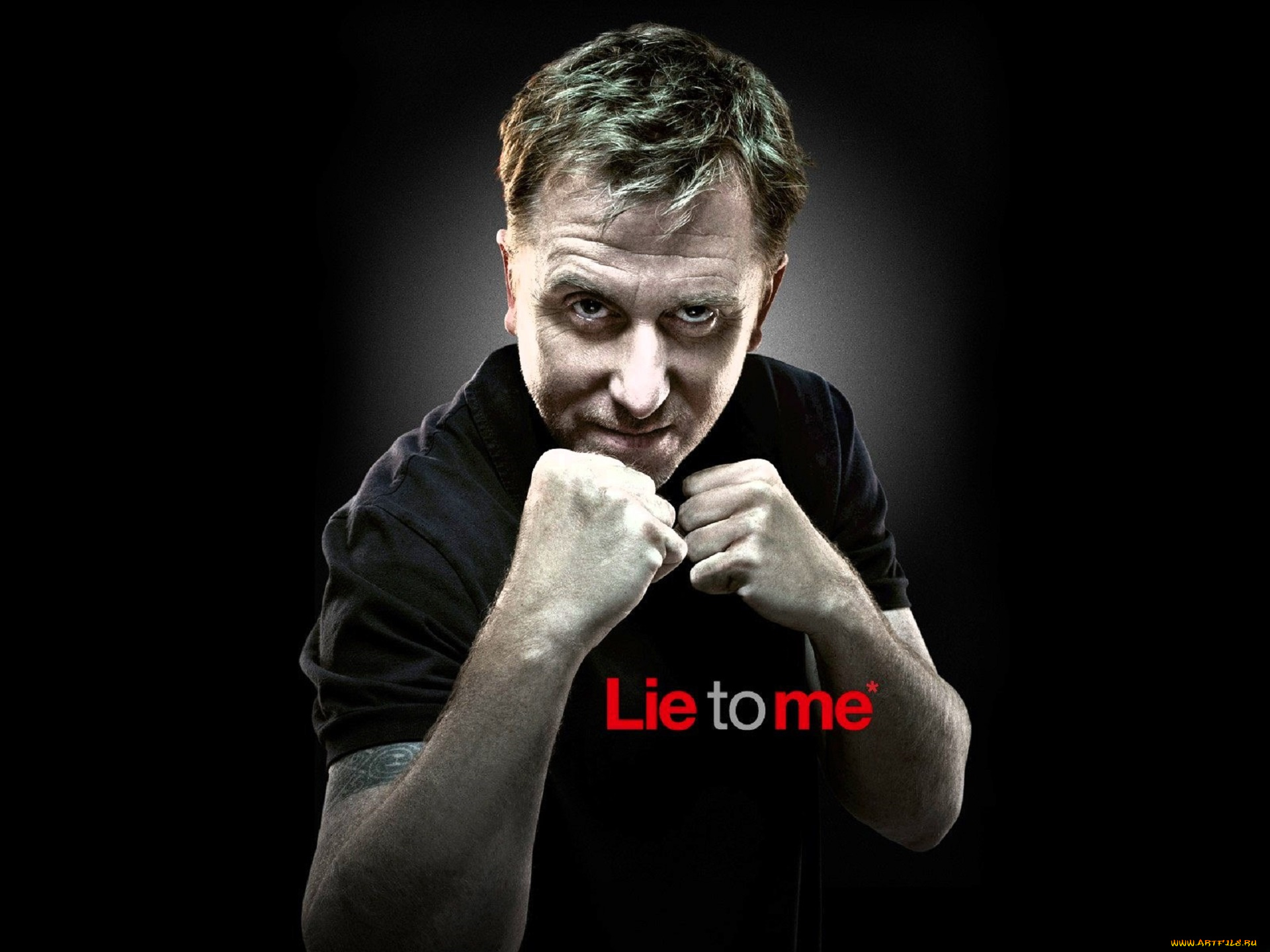 кино, фильмы, lie, to, me, мужчина, кулаки, стойка, футболка