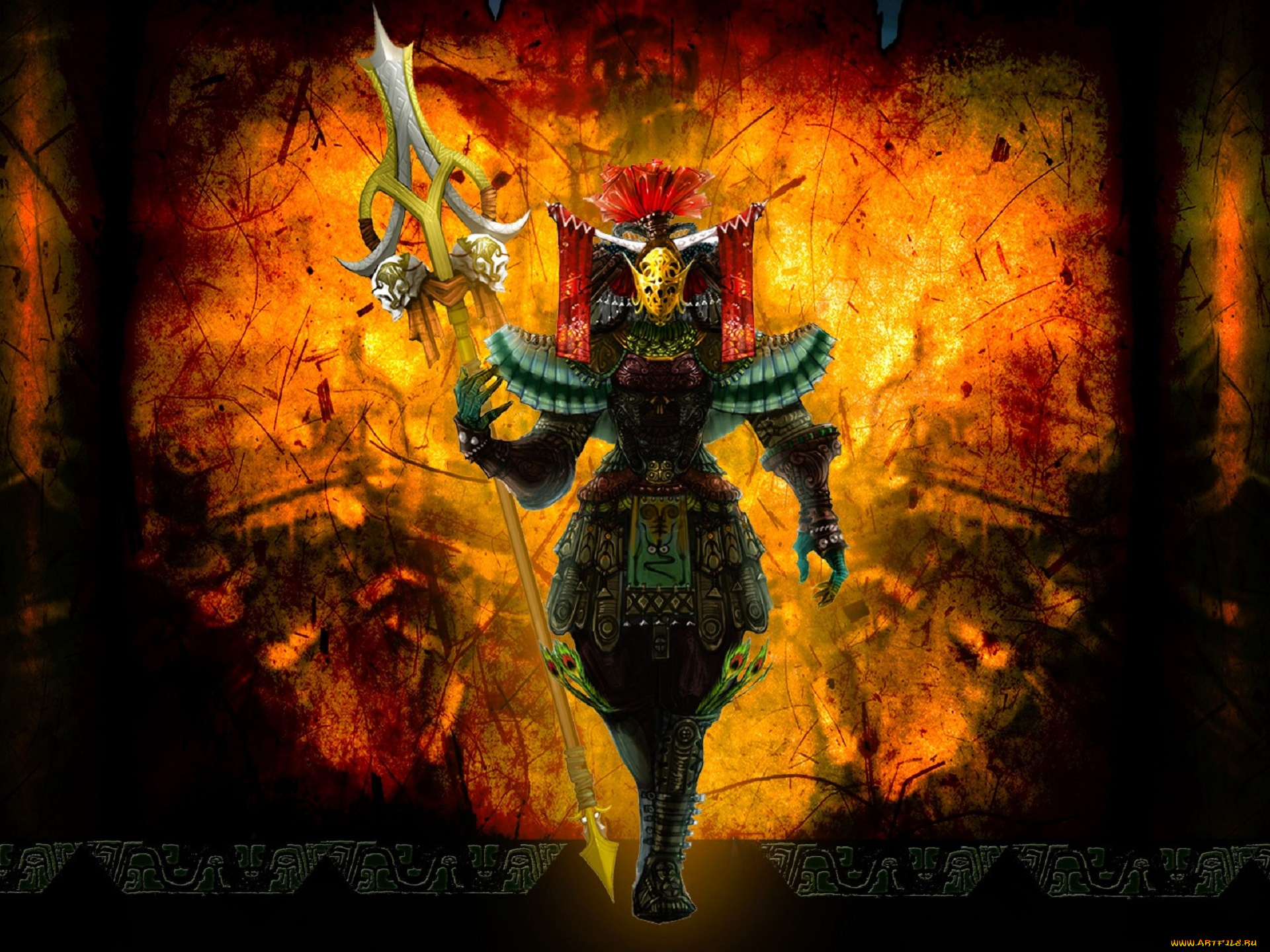 видео, игры, red, cliff, персонаж, костюм, посох