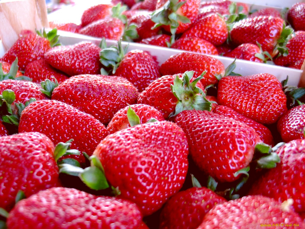 еда, клубника, земляника