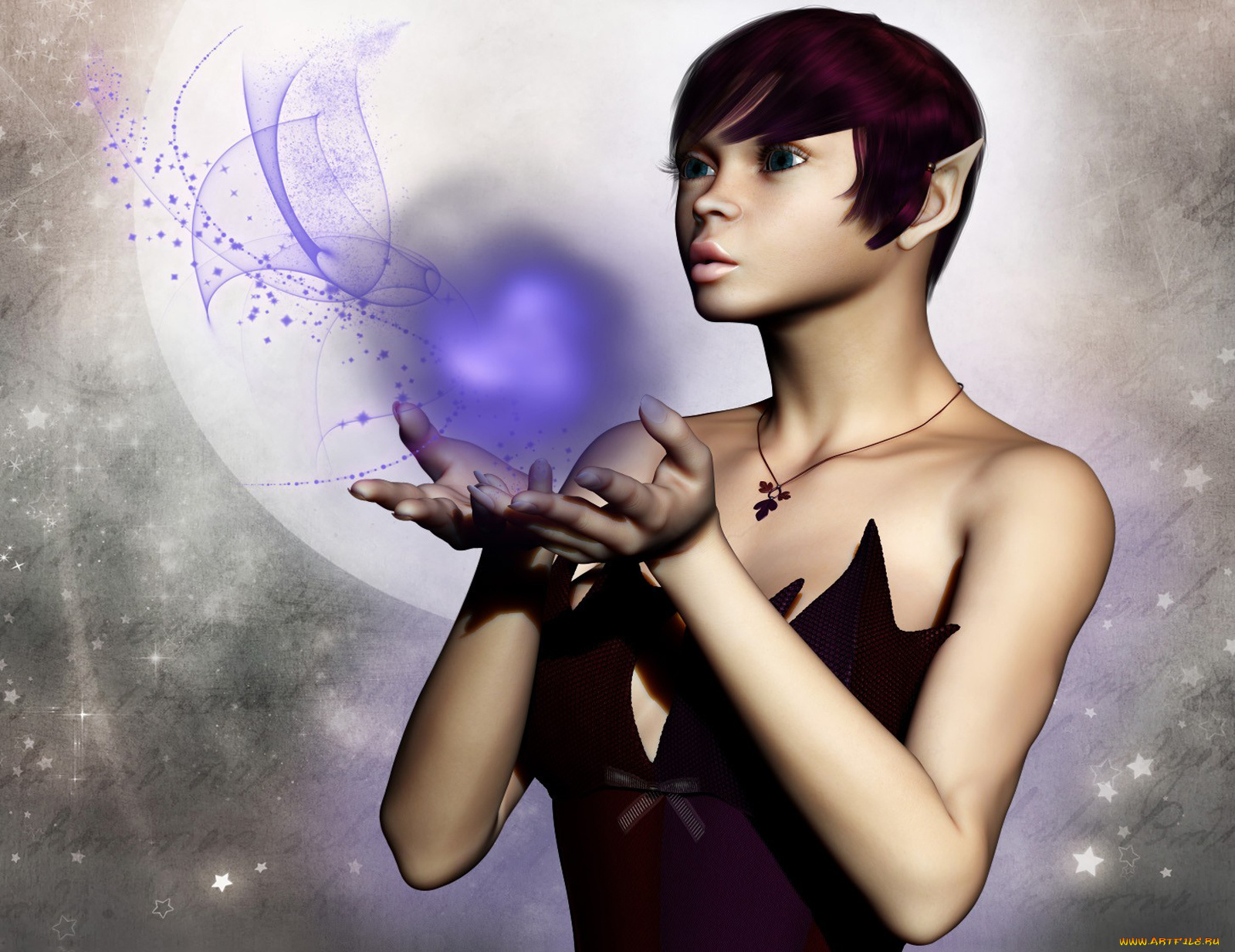 3д, графика, elves, эльфы, девушка