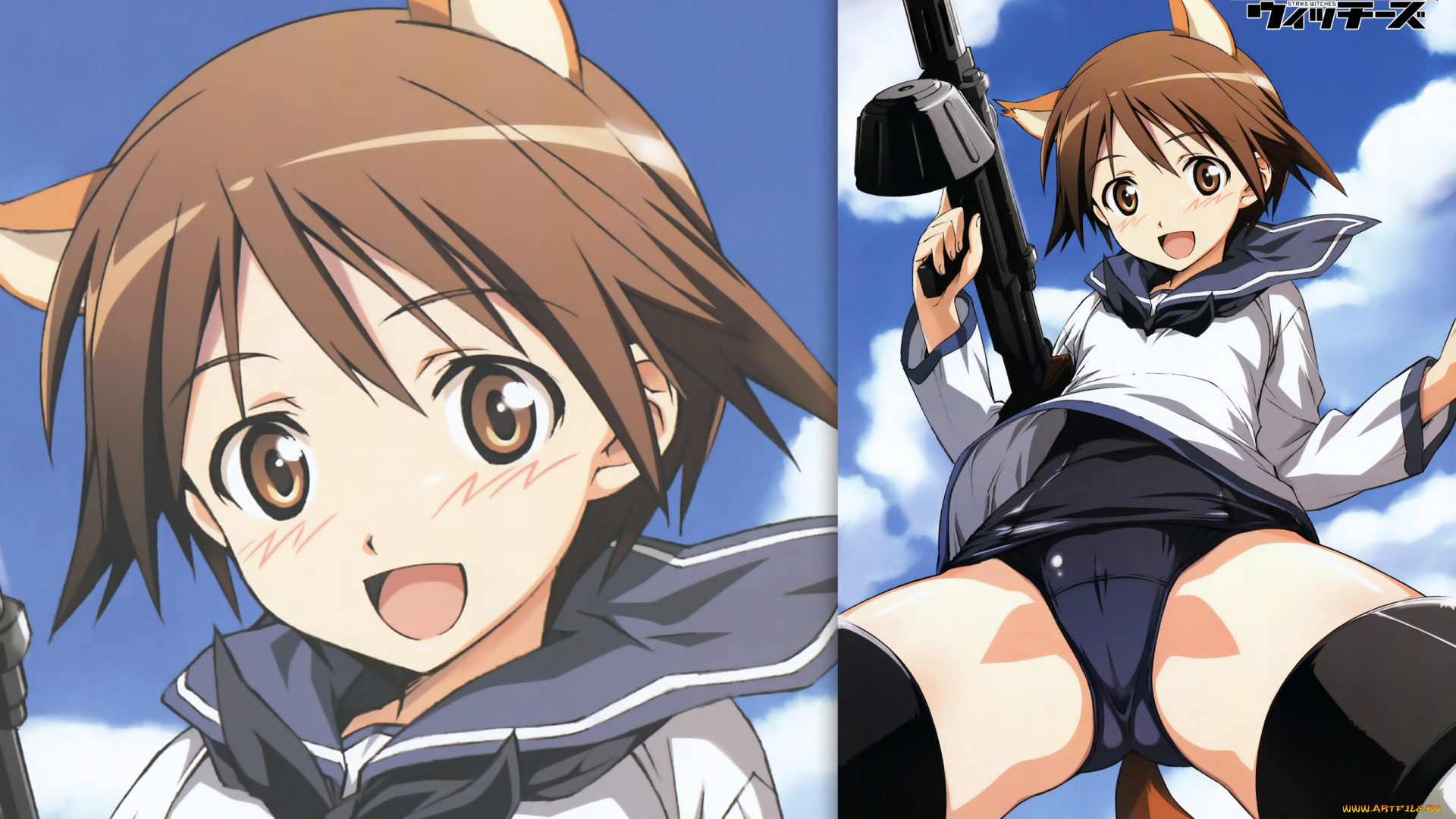 аниме, strike, witches