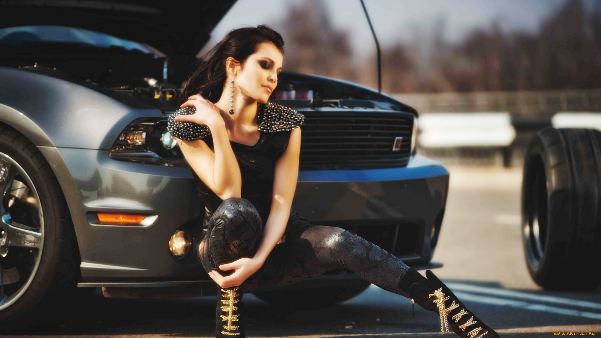 автомобили, авто, девушками, сати, казанова, ford, mustang