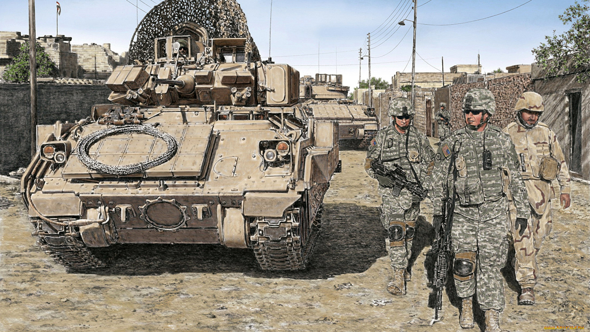 рисованные, армия