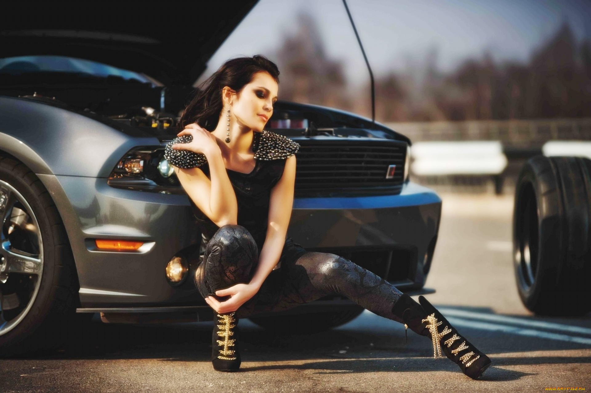 автомобили, авто, девушками, сати, казанова, ford, mustang