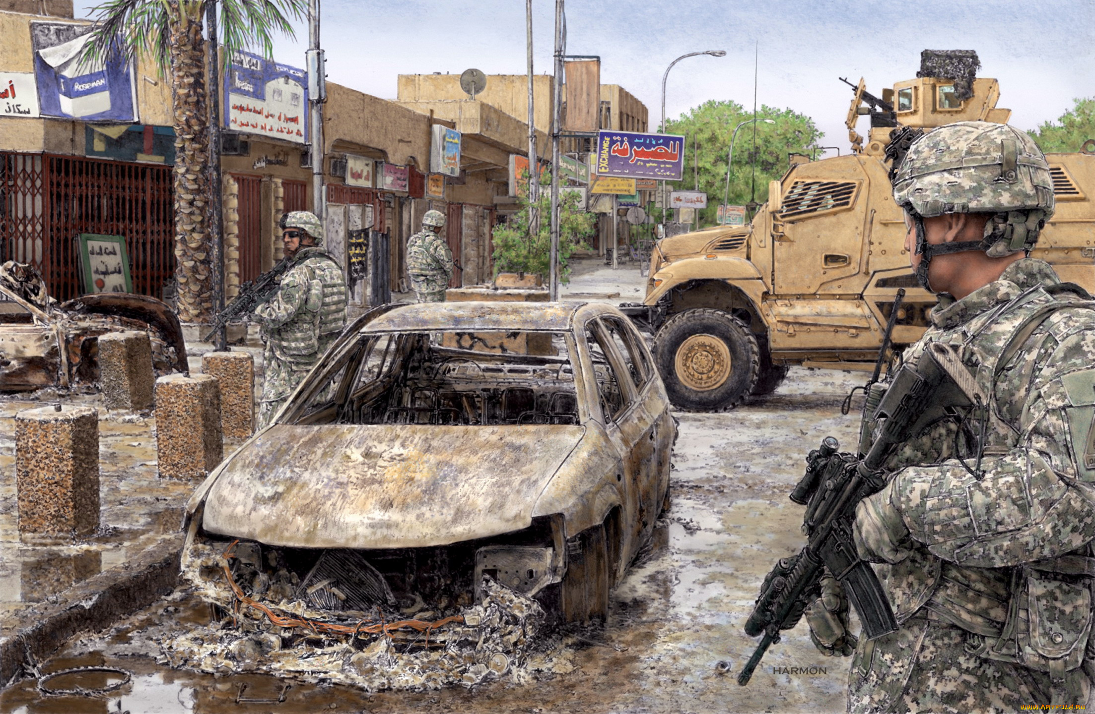 рисованные, армия