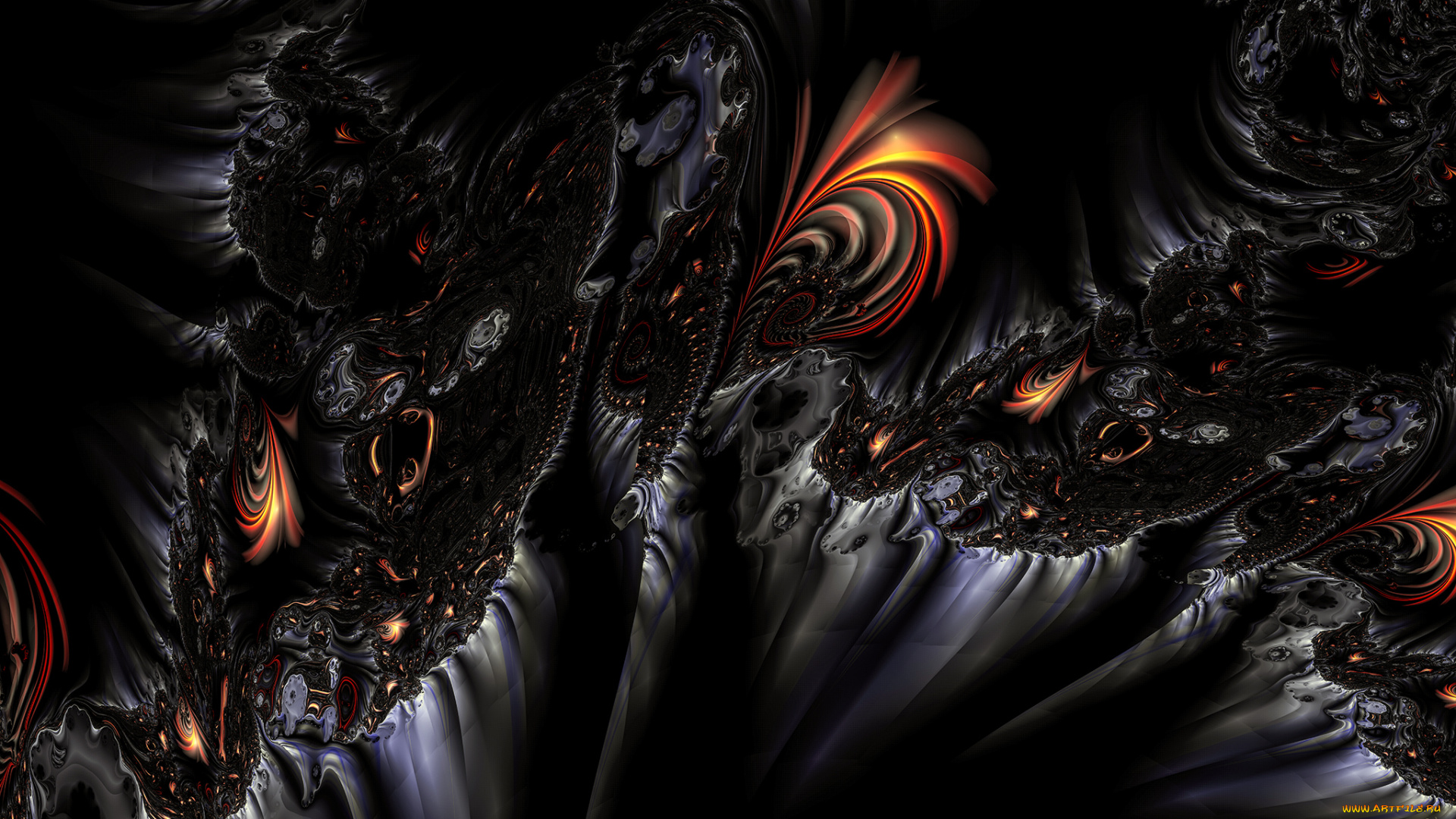 3д, графика, fractal, фракталы, узор, фон, цвета