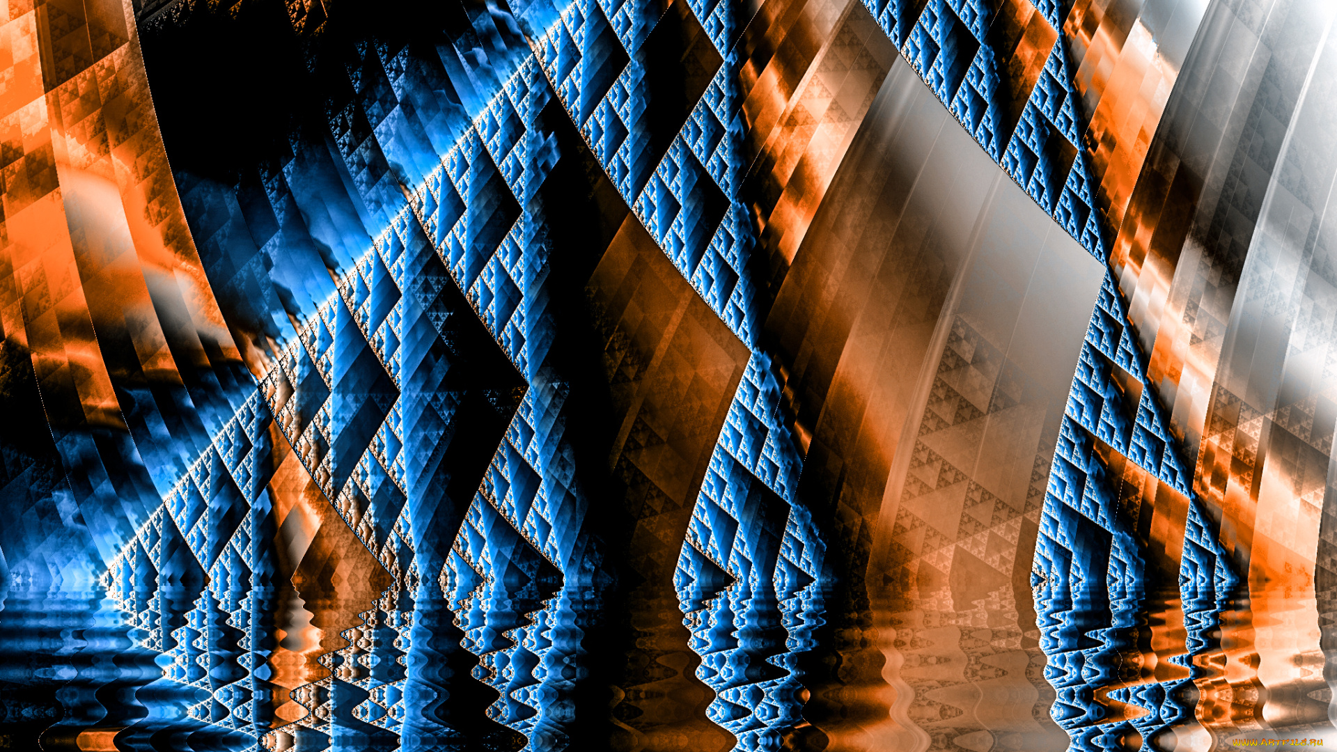 3д, графика, fractal, фракталы, узор, фон, цвета