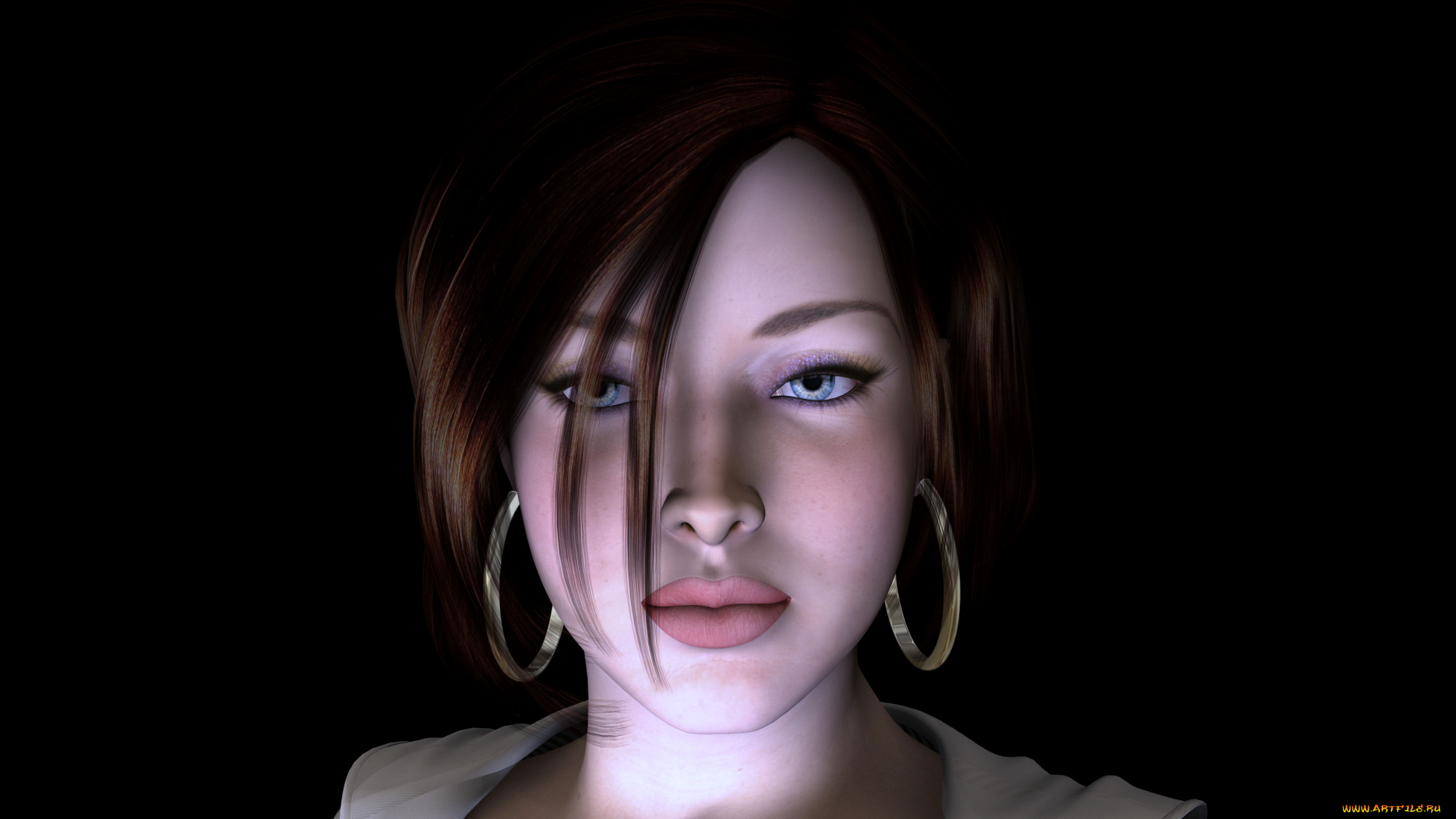 3д, графика, portraits, портрет, девушка