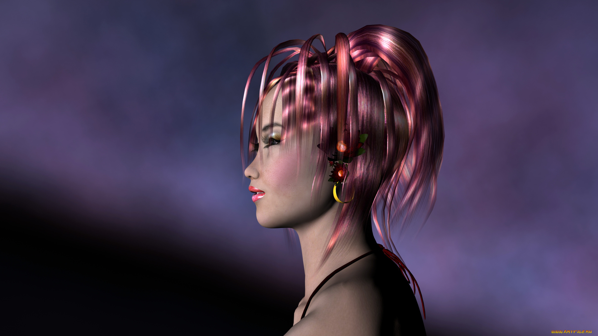 3д, графика, portraits, портрет, девушка