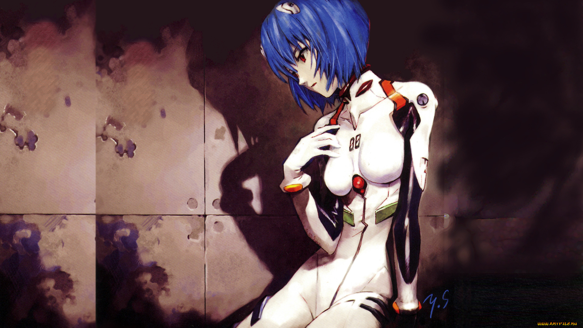 аниме, evangelion, neon, genesis, ayanami, rei