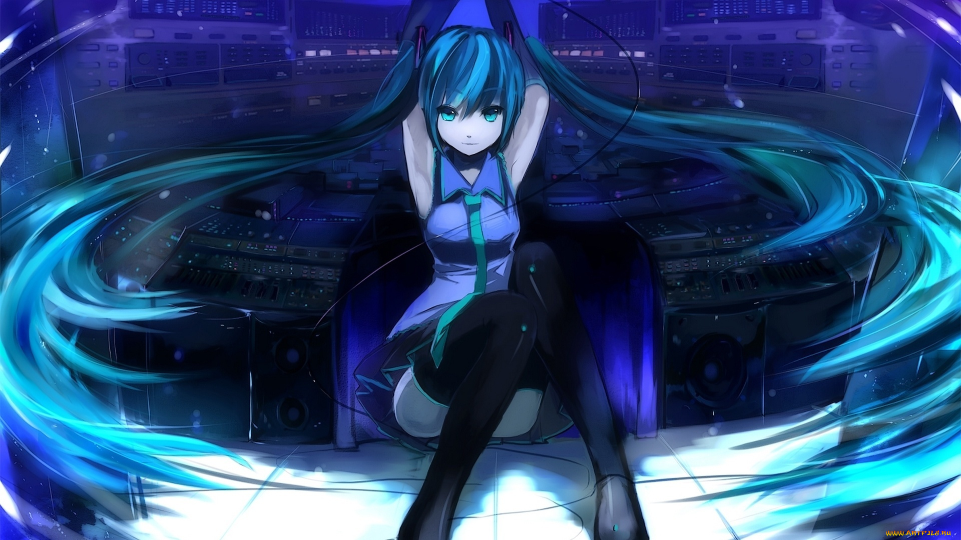 аниме, vocaloid, hatsune, miku
