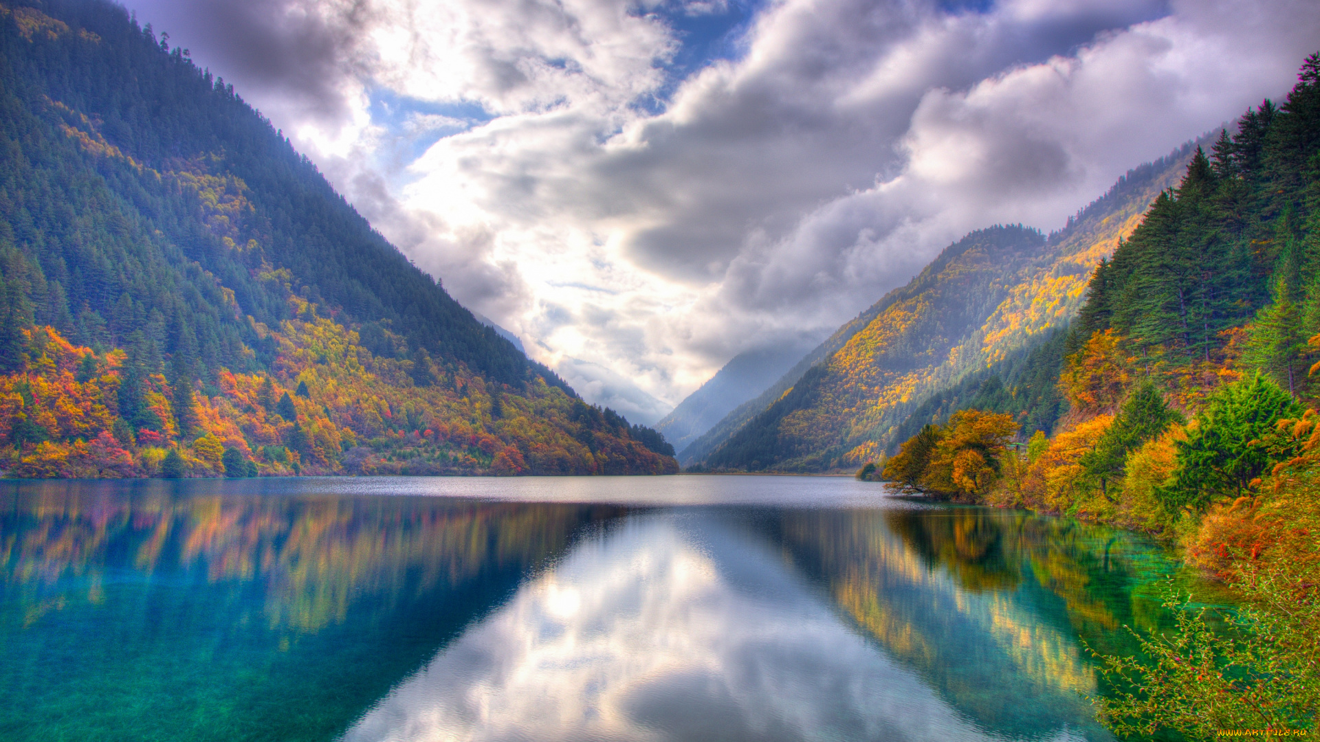 природа, реки, озера, китай