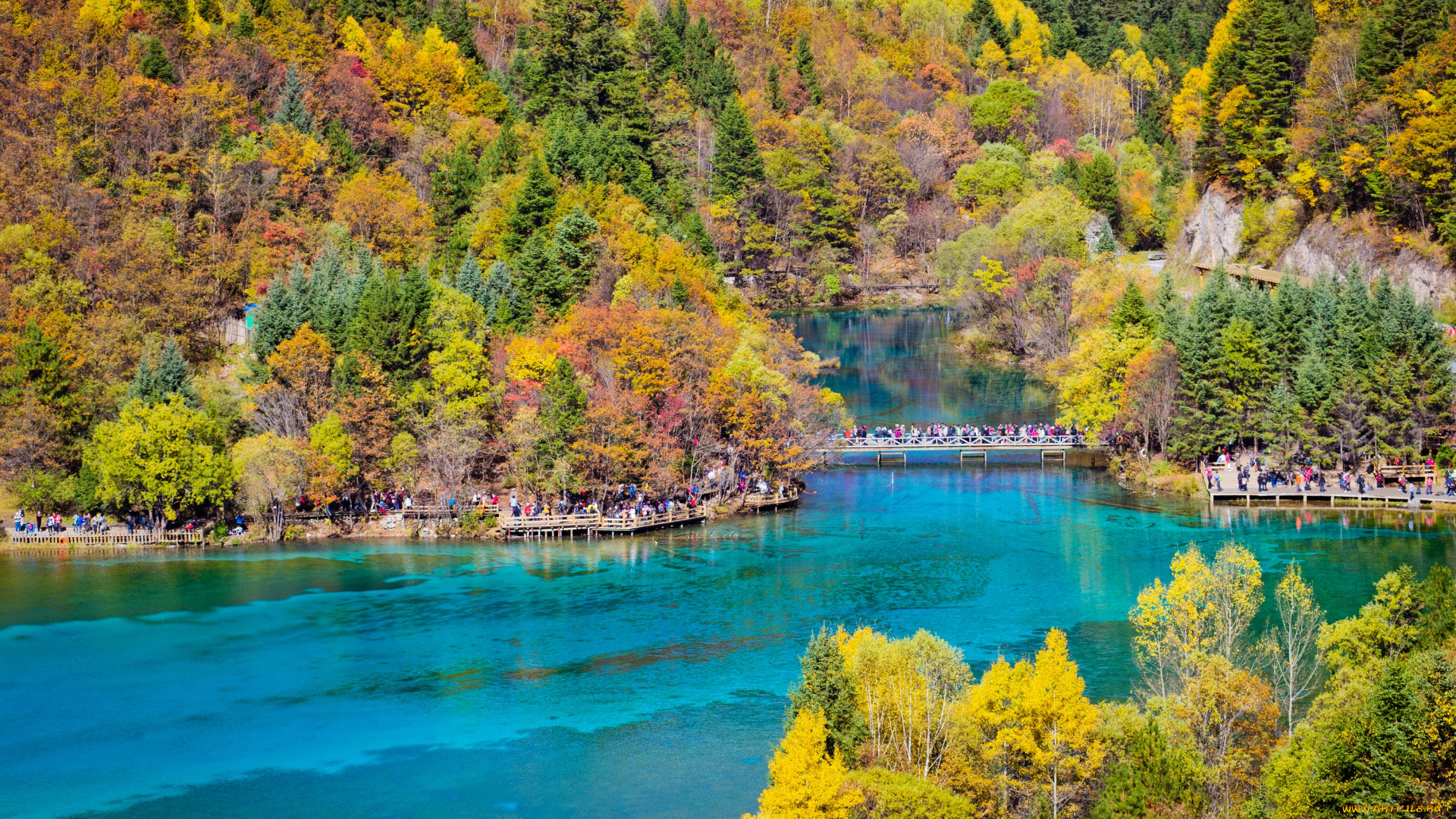 природа, реки, озера, китай