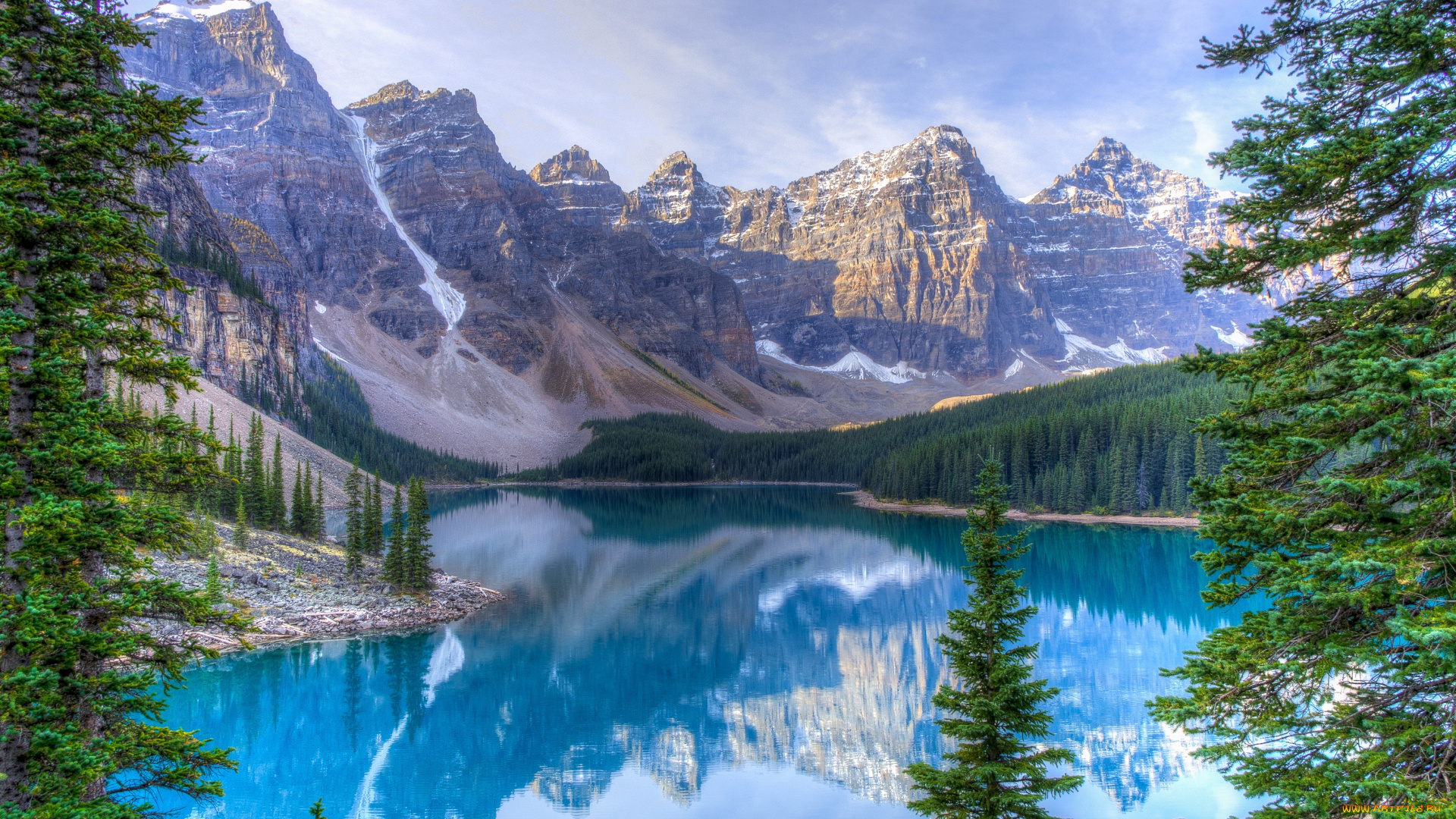 природа, реки, озера, пейзаж, горы, лес