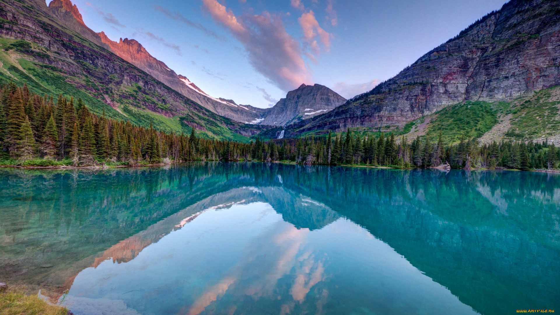 природа, реки, озера, штат, монтана