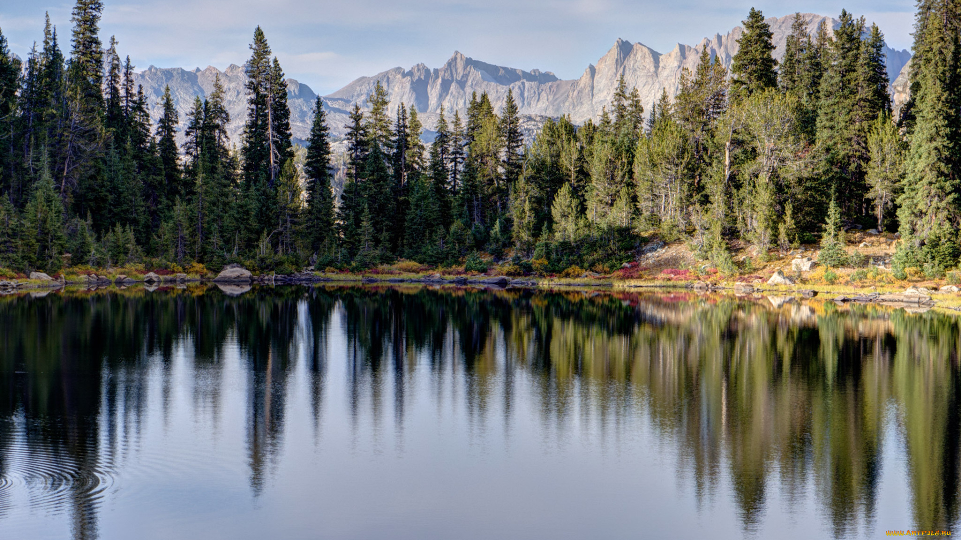 природа, реки, озера, штат, вайоминг, сша