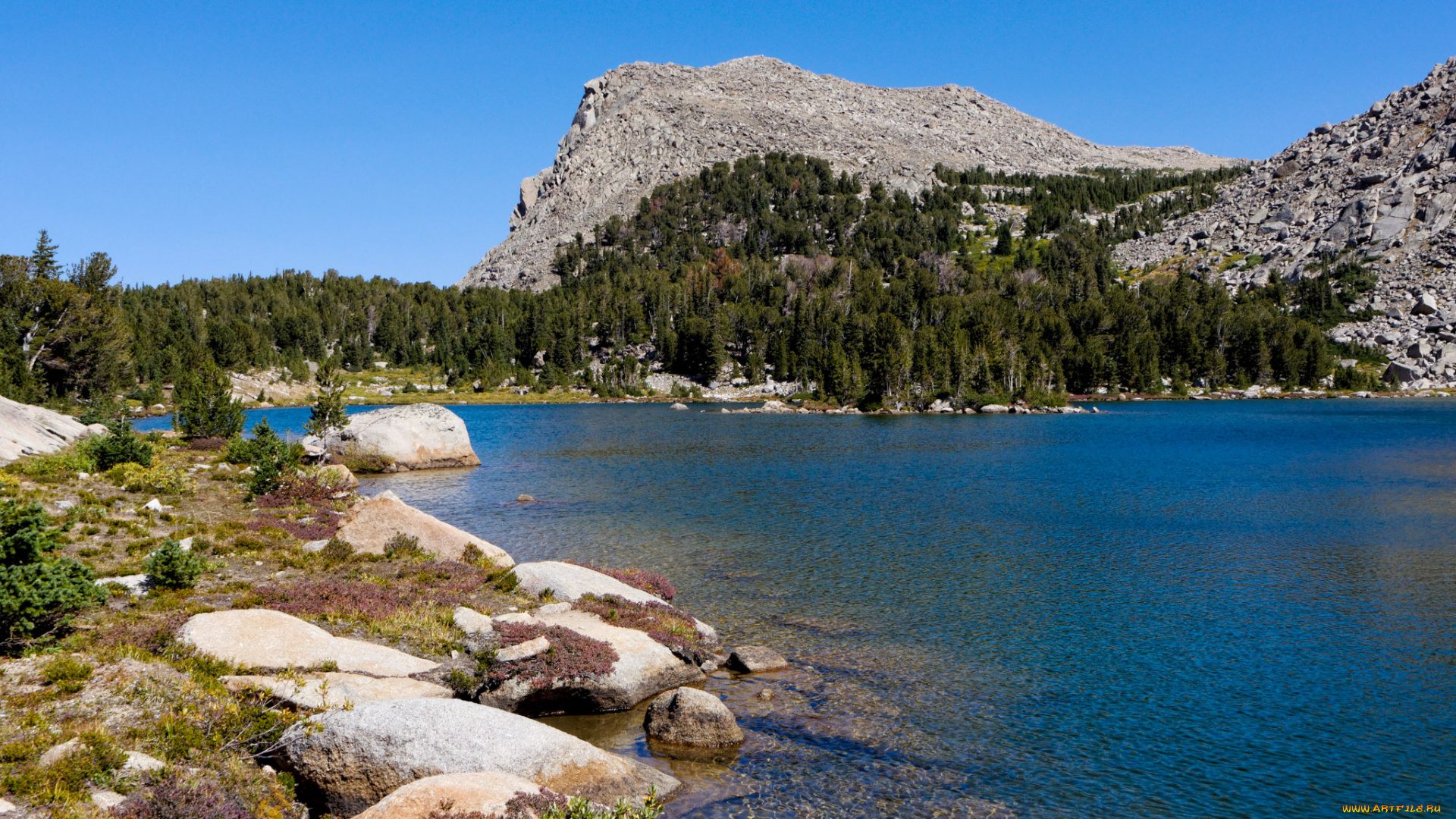 природа, реки, озера, штат, вайоминг, сша