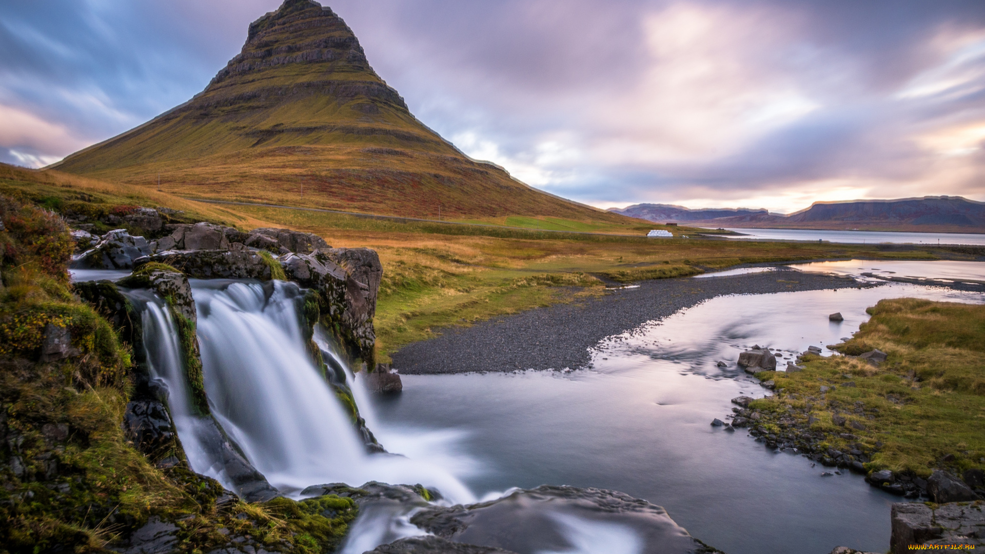 природа, водопады, исландия