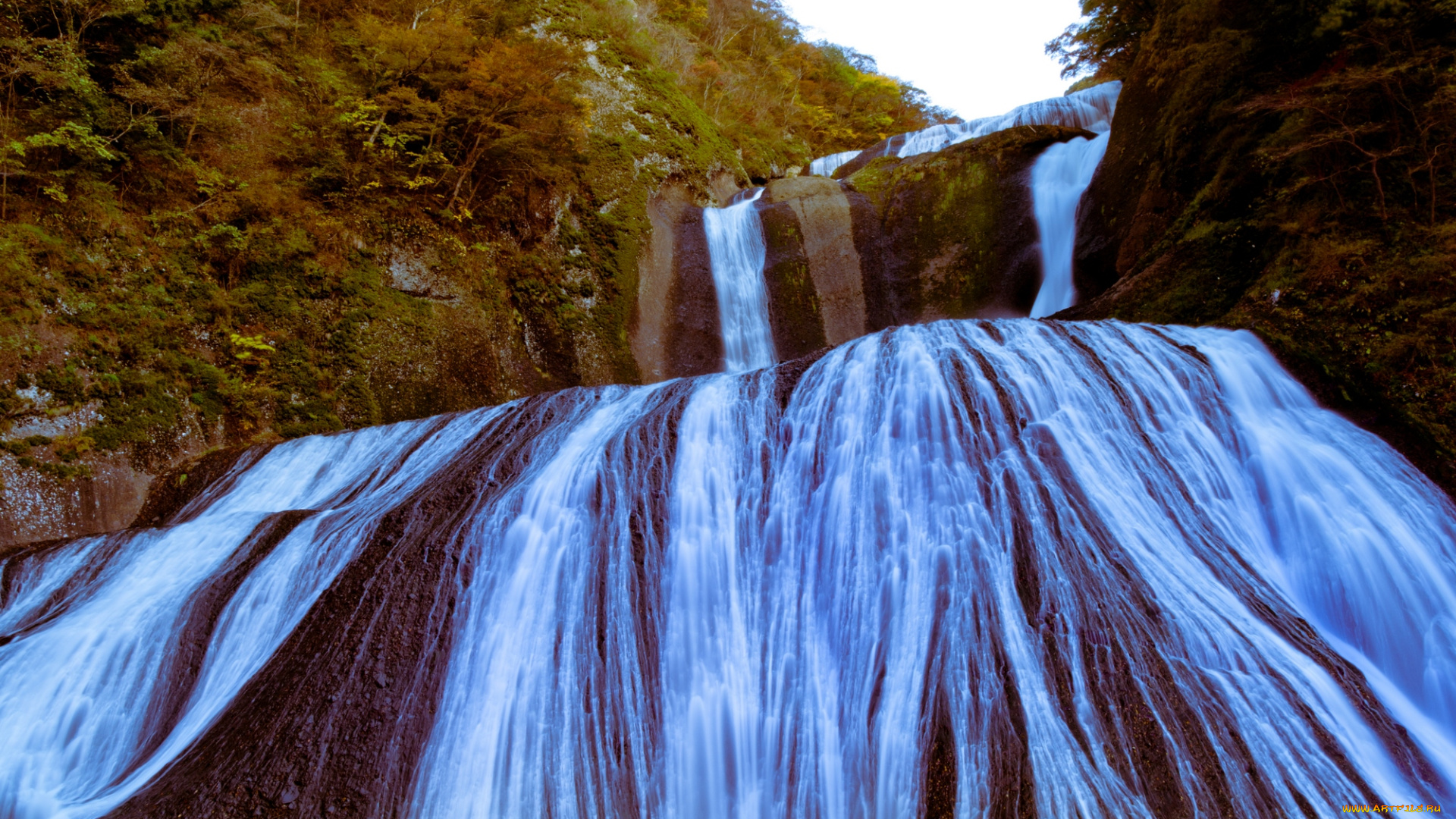 природа, водопады, китай