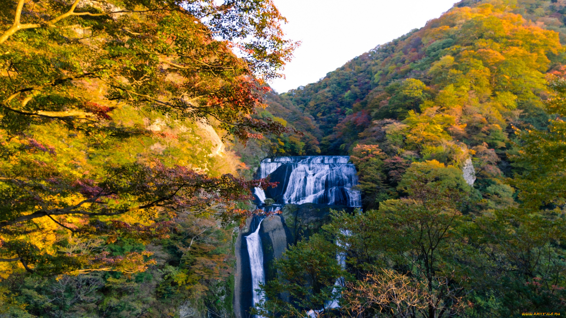 природа, водопады, китай