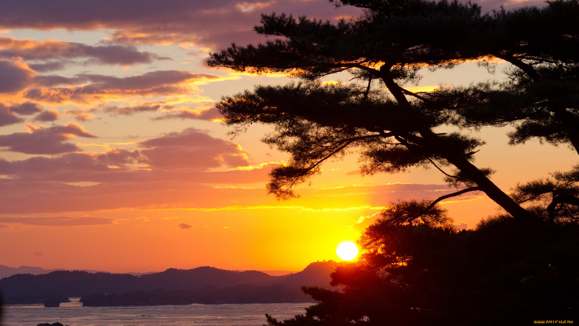 природа, восходы, закаты, река, китай