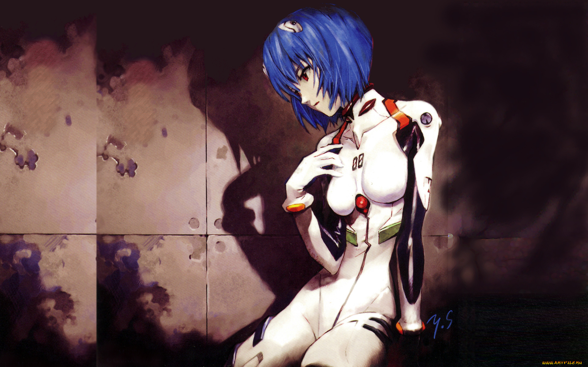 аниме, evangelion, neon, genesis, ayanami, rei