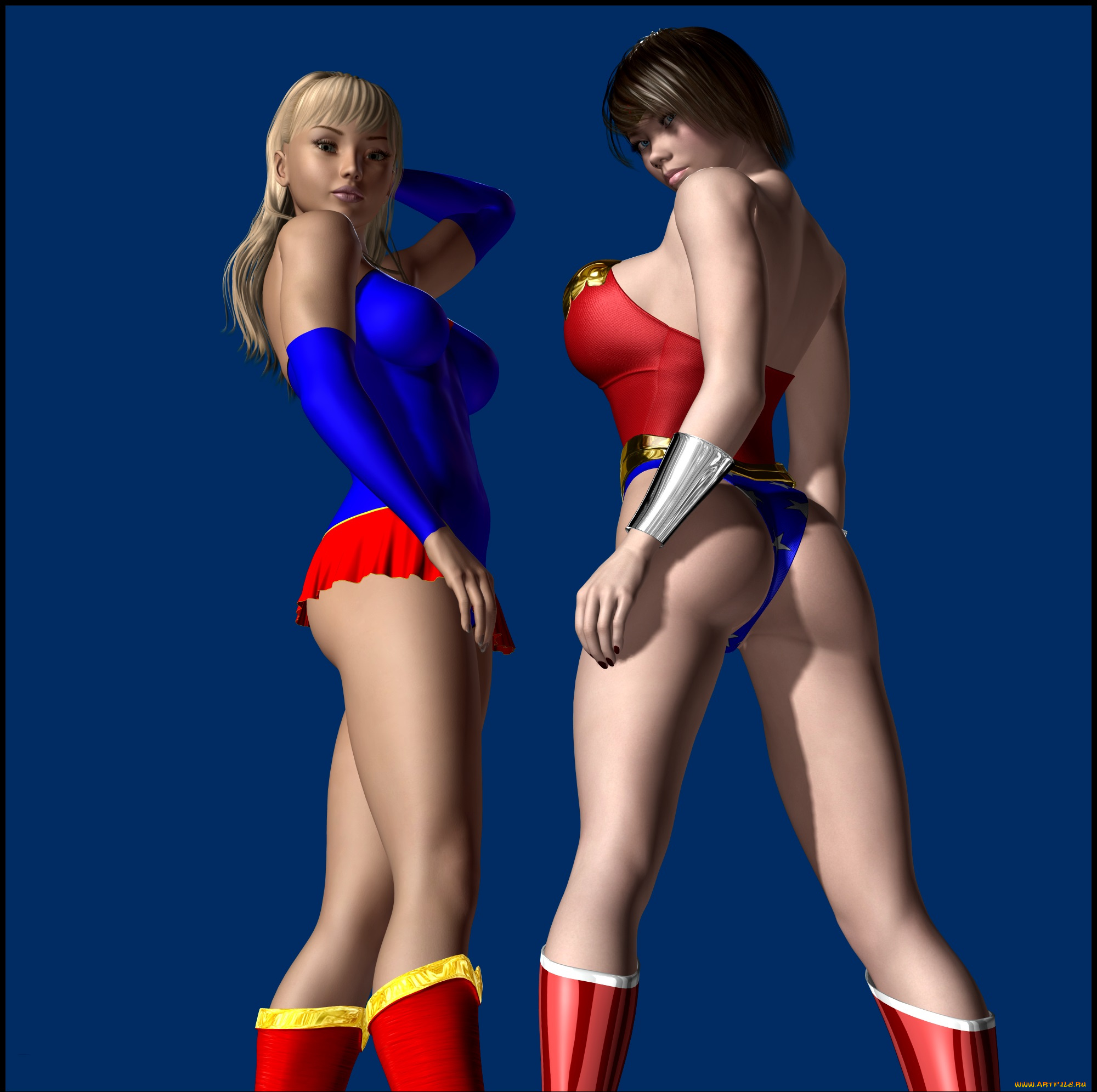 3д, графика, people, люди, девушки, фон