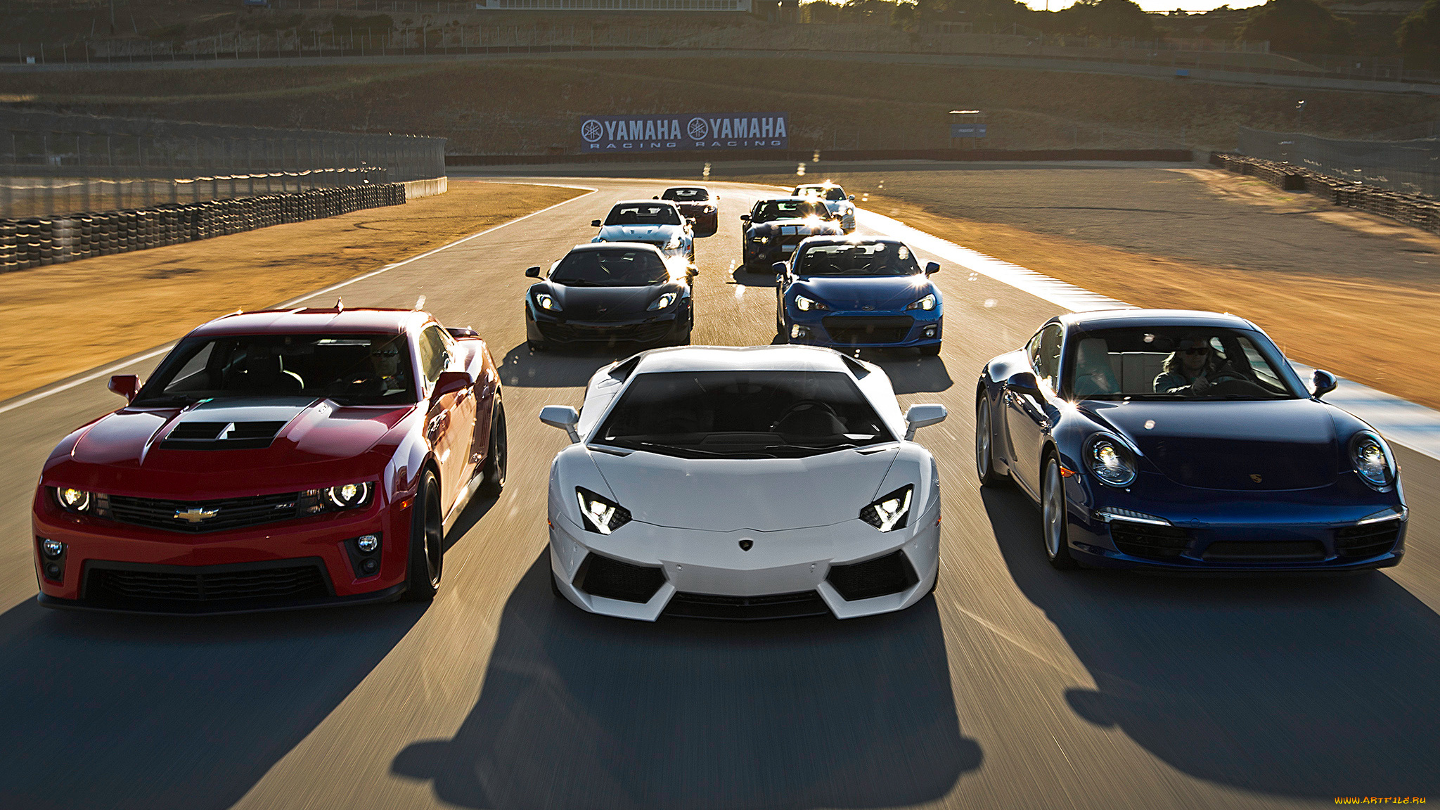 mixed, автомобили, разные, вместе, трасса