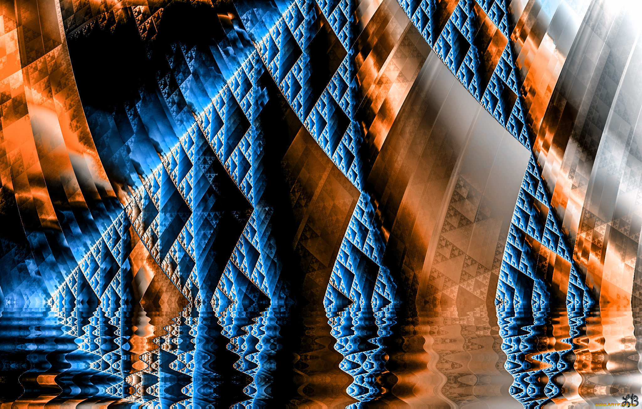 3д, графика, fractal, фракталы, узор, фон, цвета