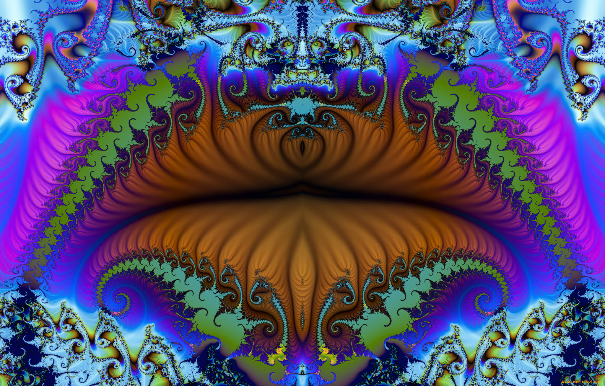 3д, графика, fractal, фракталы, узор, цвета, фон